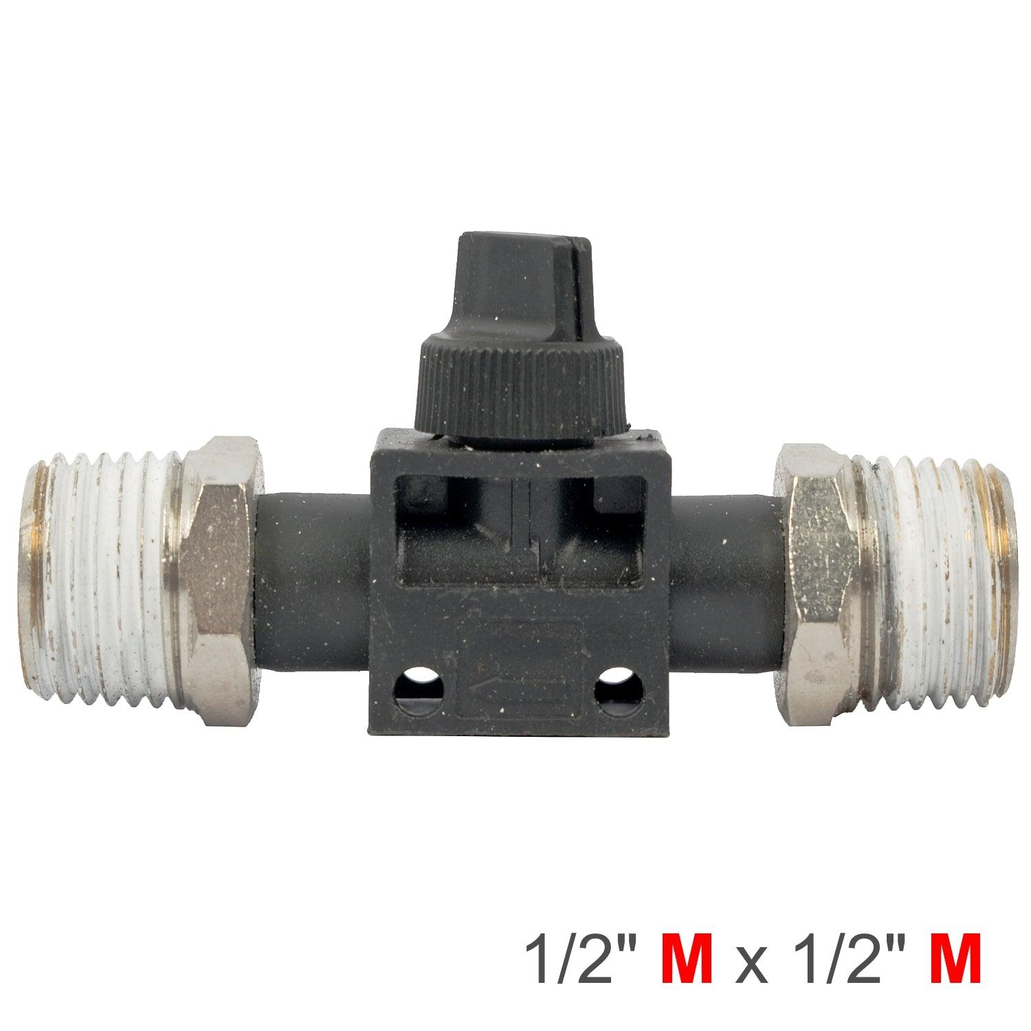 Pu Hose Fitting Valve 1/2'm X 1/2'm - Livestainable.co.za