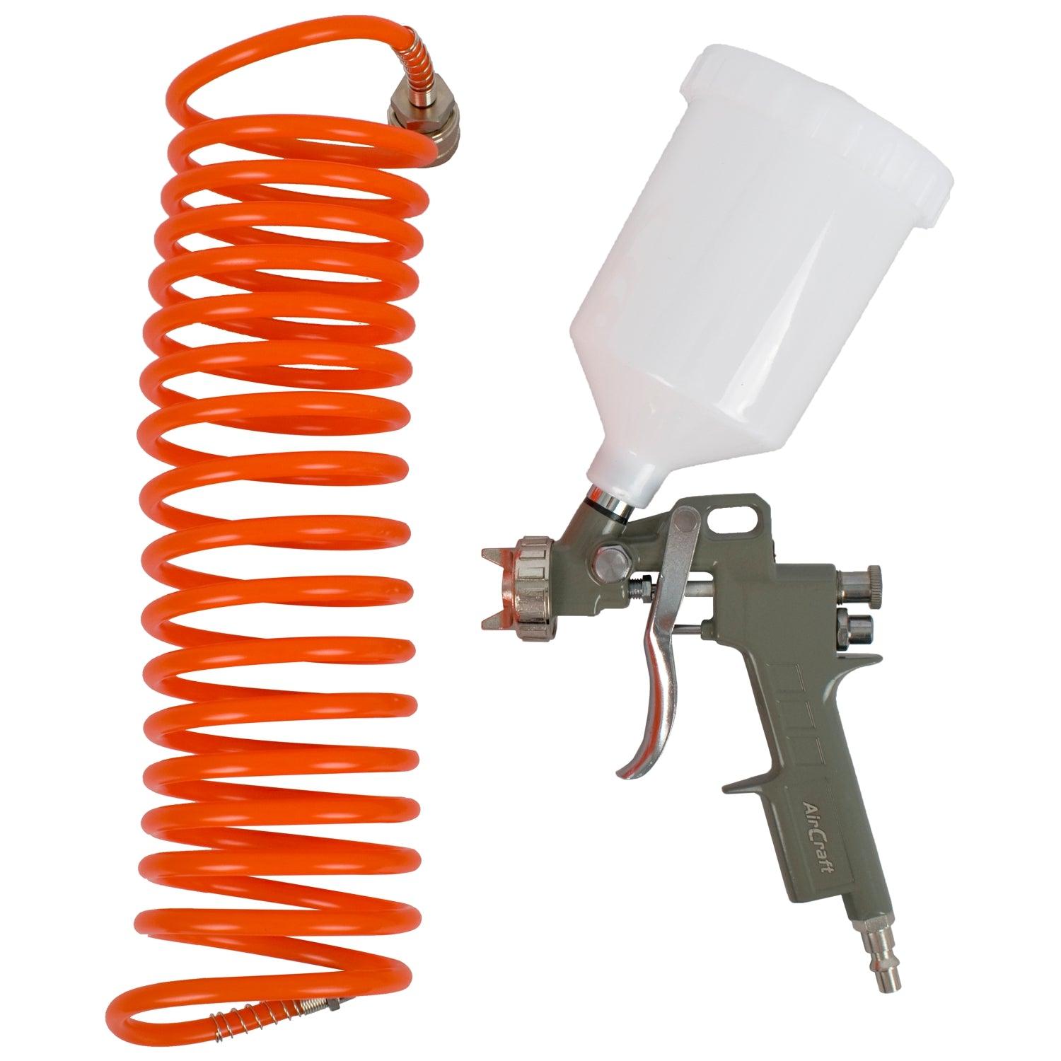 Grav Feed Spray Gun 1.5 Mm Nozzle With 5 M Spiral Hose - Livestainable.co.za