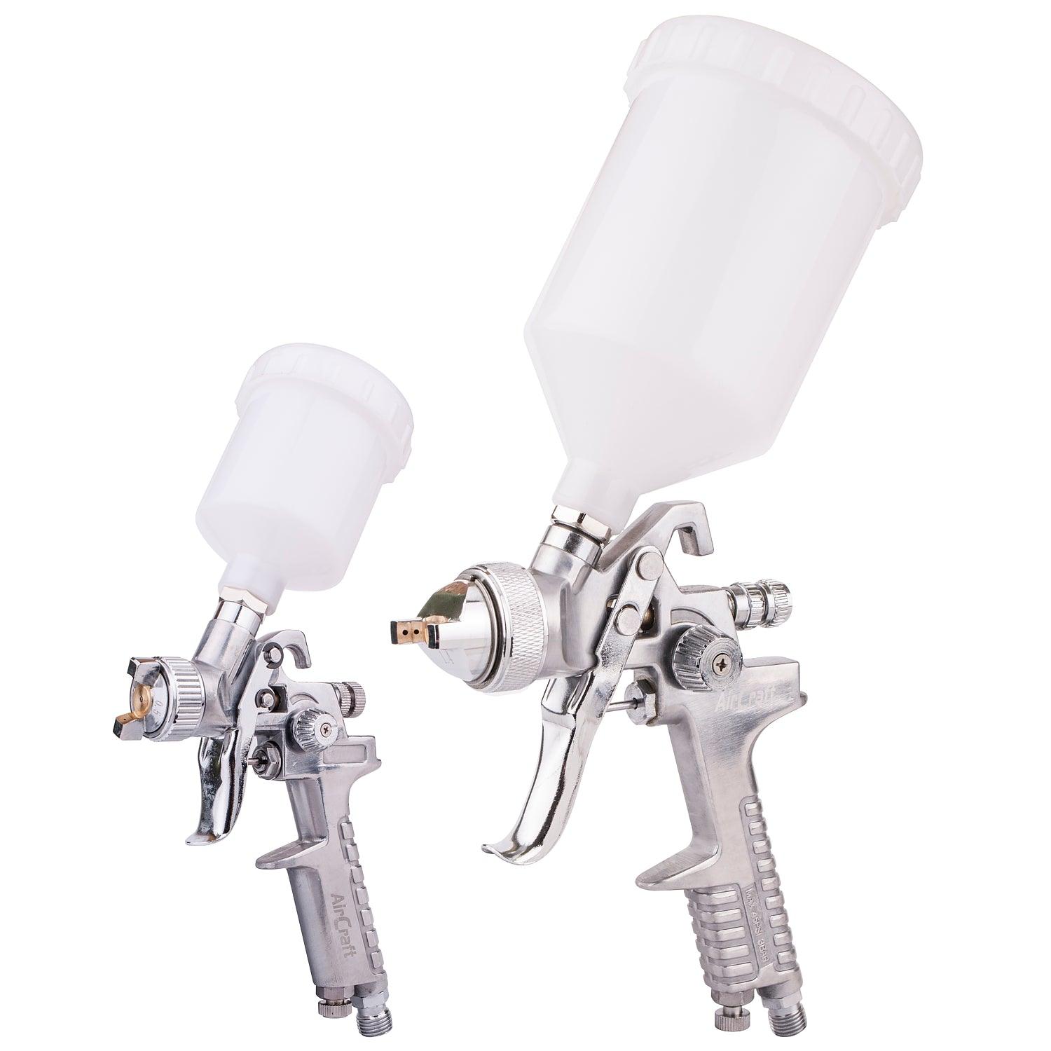 Spray Gun Kit Sg H827 & Sg H2000 Combo With Polished Body Hvlp - Livestainable.co.za