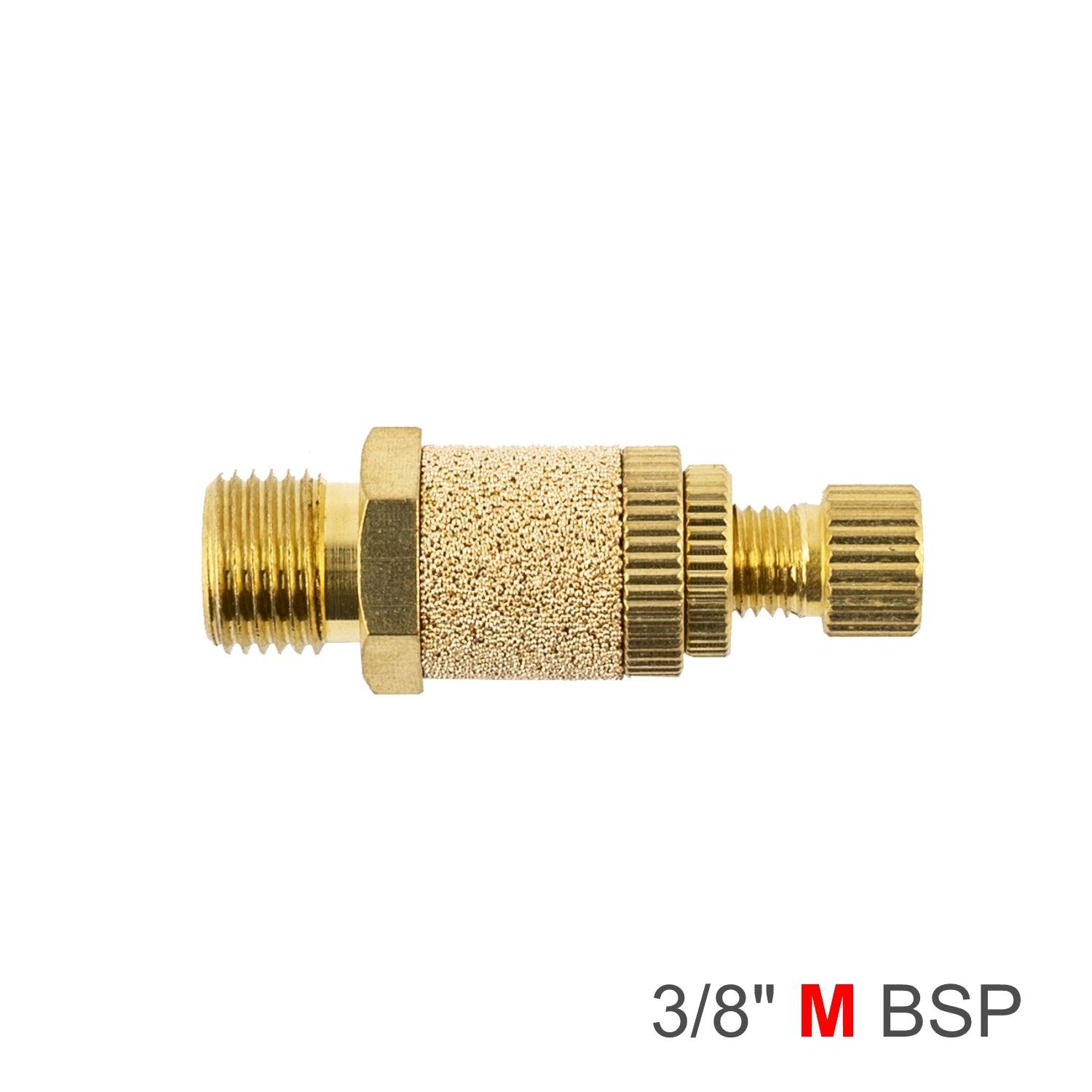 Flow Control Silencer Brass 3/8' M - Livestainable.co.za