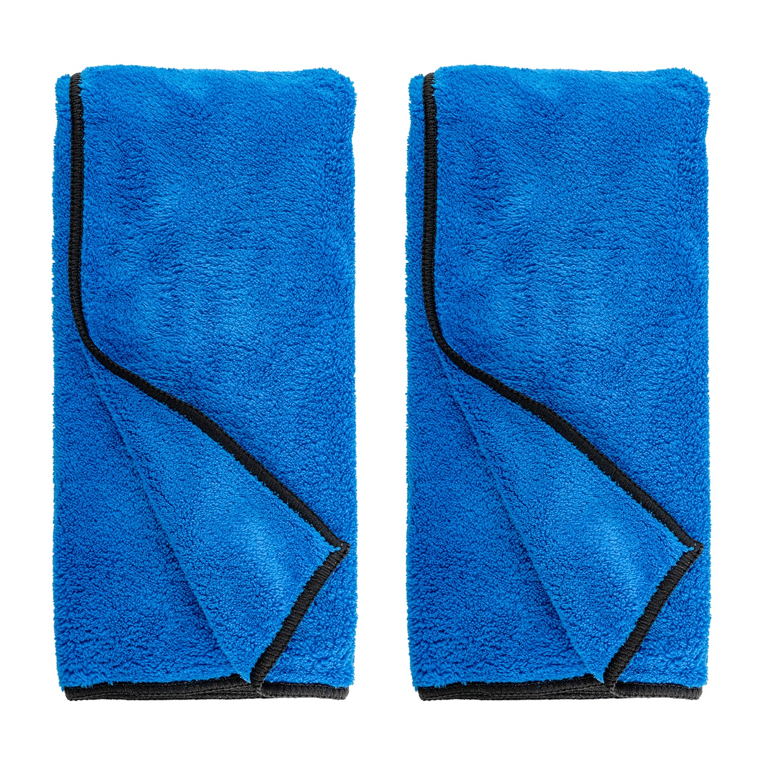 Aircraft Microfibre Cloth Fleece Dry Towel Blue 400 Mm X 600 Mm 280 Gsm 2 Pc
