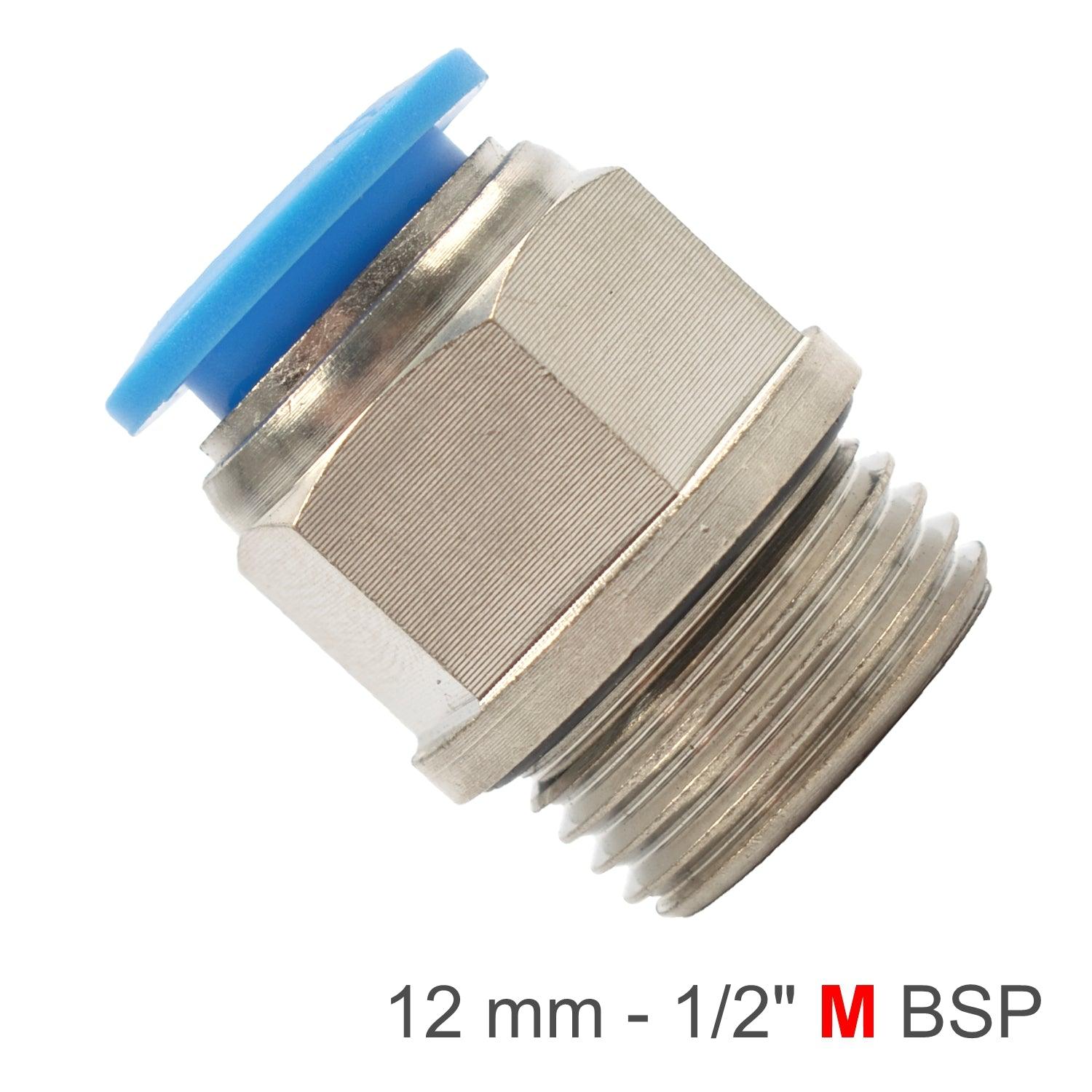 Pu Fitting Str. Stud W/O Ring 12 Mm 1/2' M - Livestainable.co.za