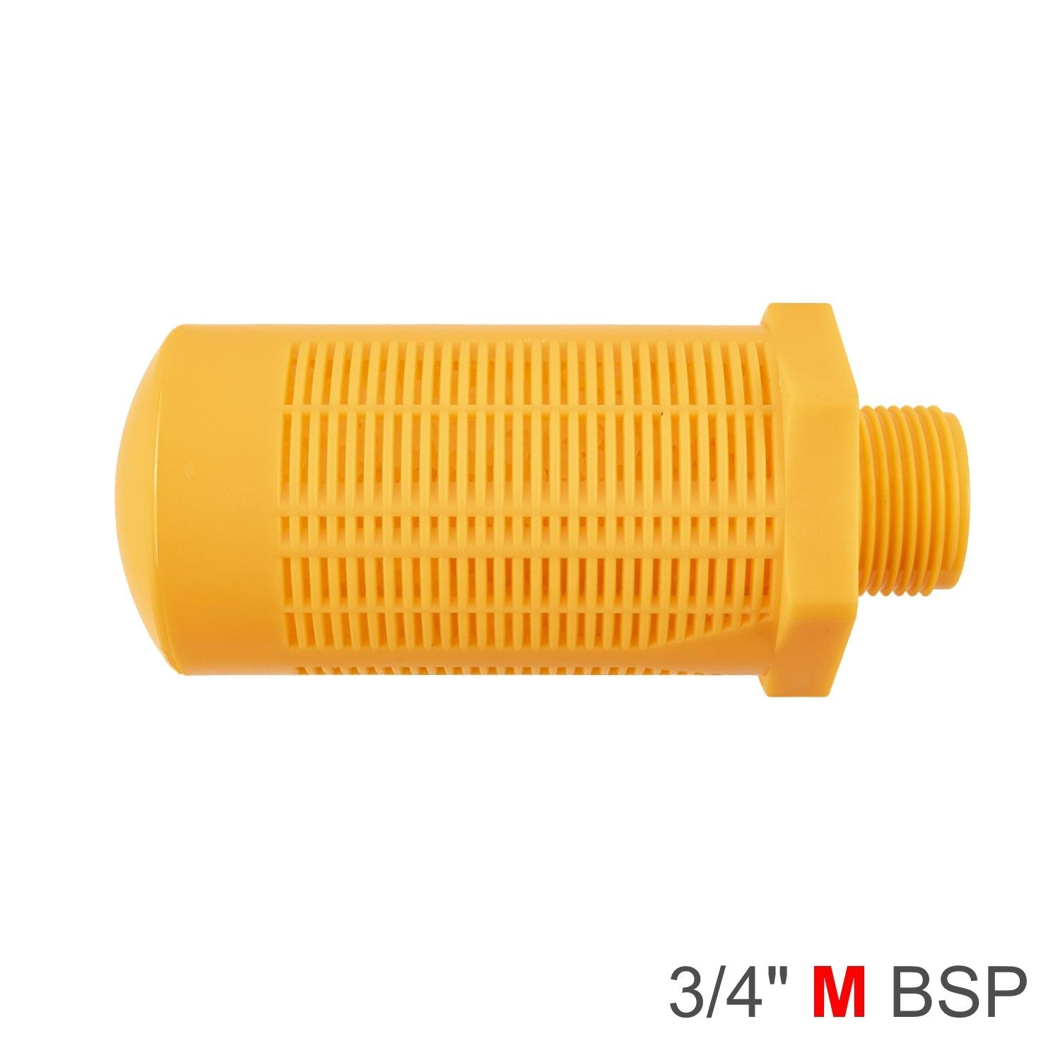 Plastic Breather Silencer 3/4' M Orange - Livestainable.co.za