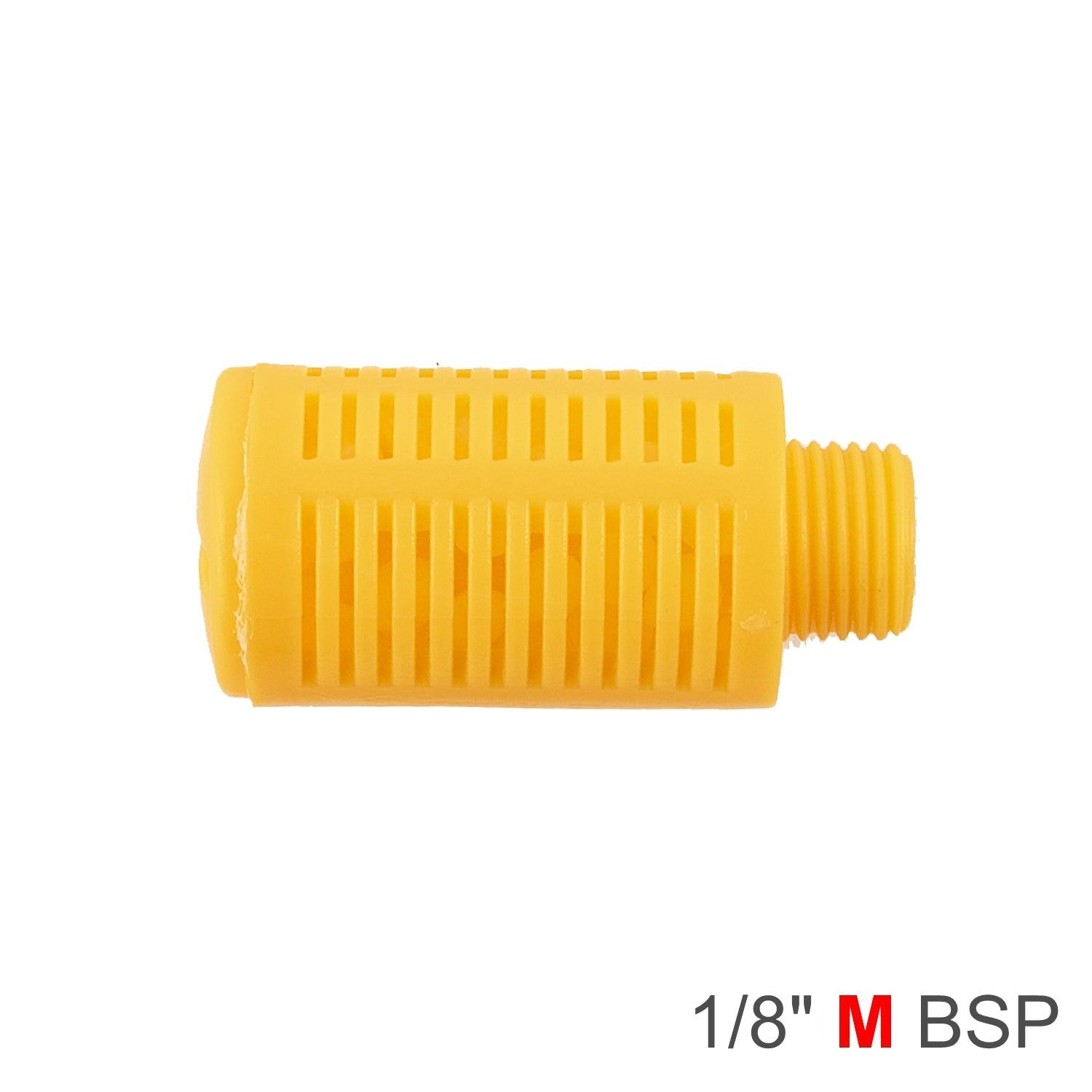 Plastic Breather Silencer 1/8' M Orange - Livestainable.co.za