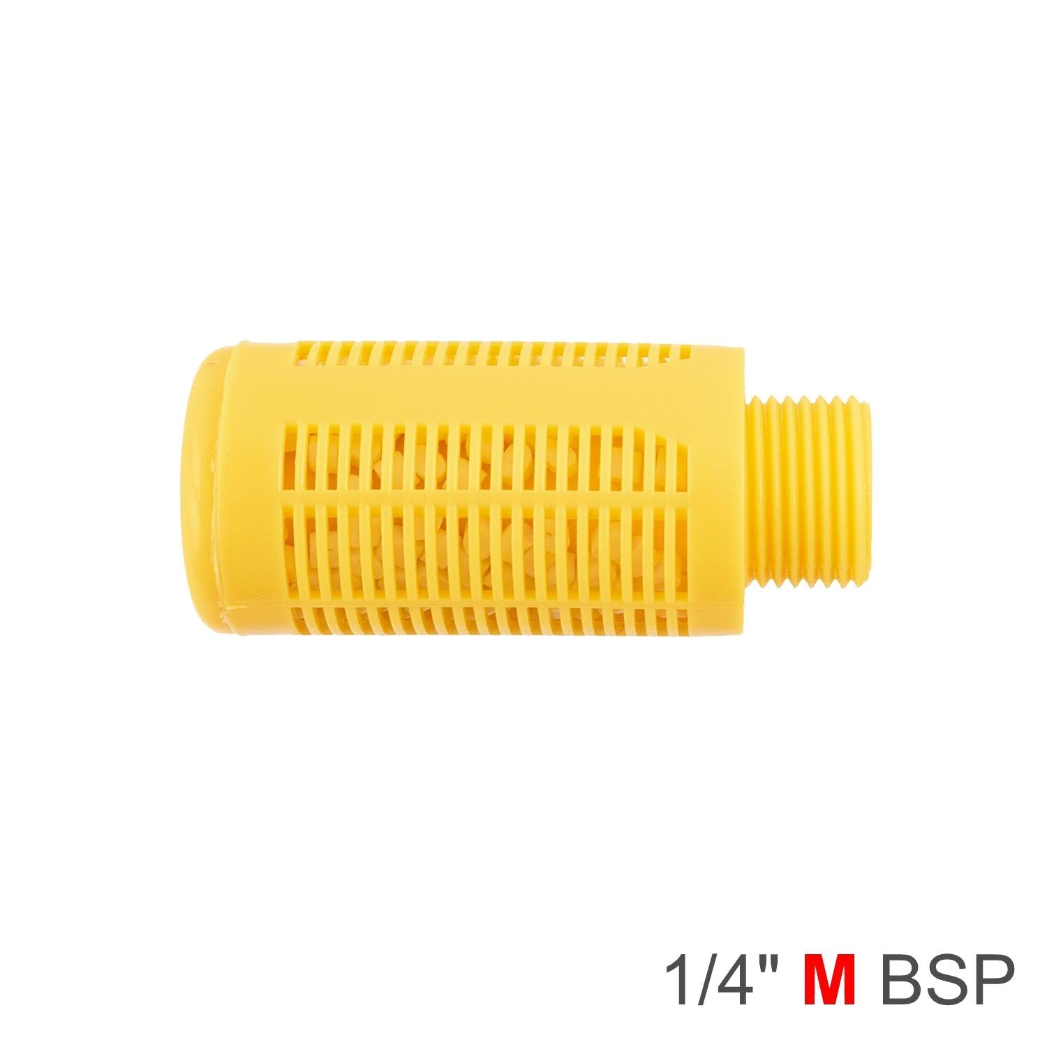 Plastic Breather Silencer 1/4' M Orange - Livestainable.co.za