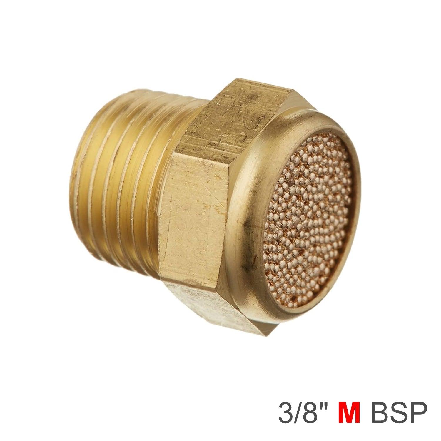 Muffler Brass Flat 3/8' Male - Livestainable.co.za