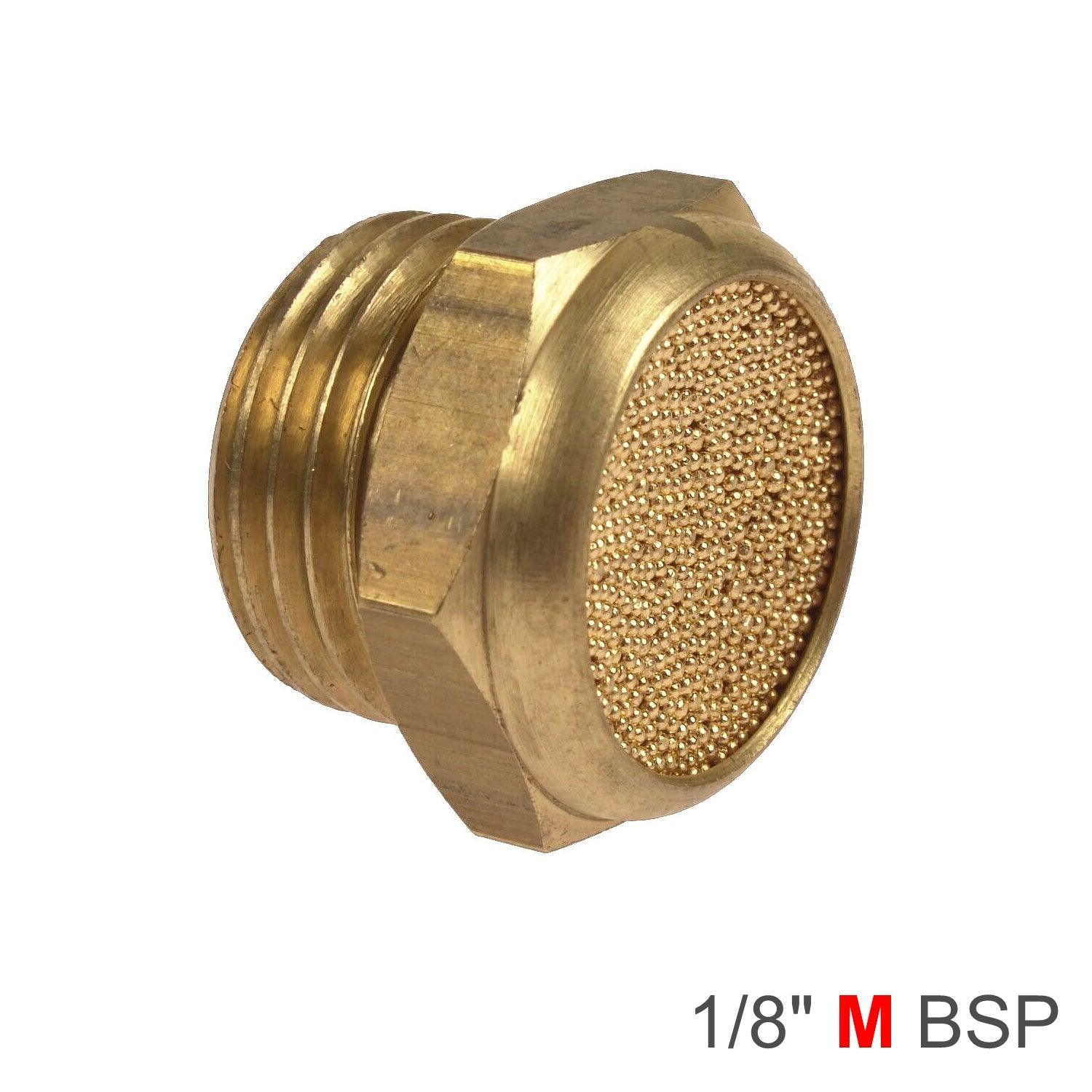 Muffler Brass Flat 1/8' Male - Livestainable.co.za