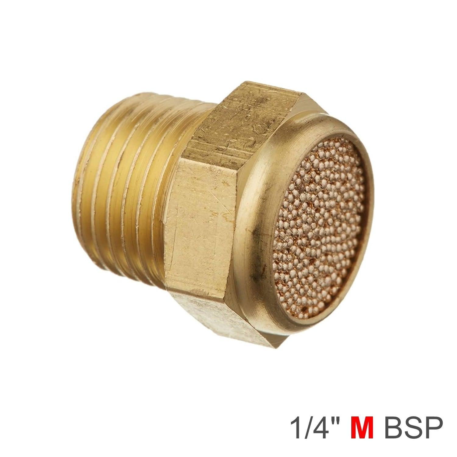 Muffler Brass Flat 1/4' Male - Livestainable.co.za