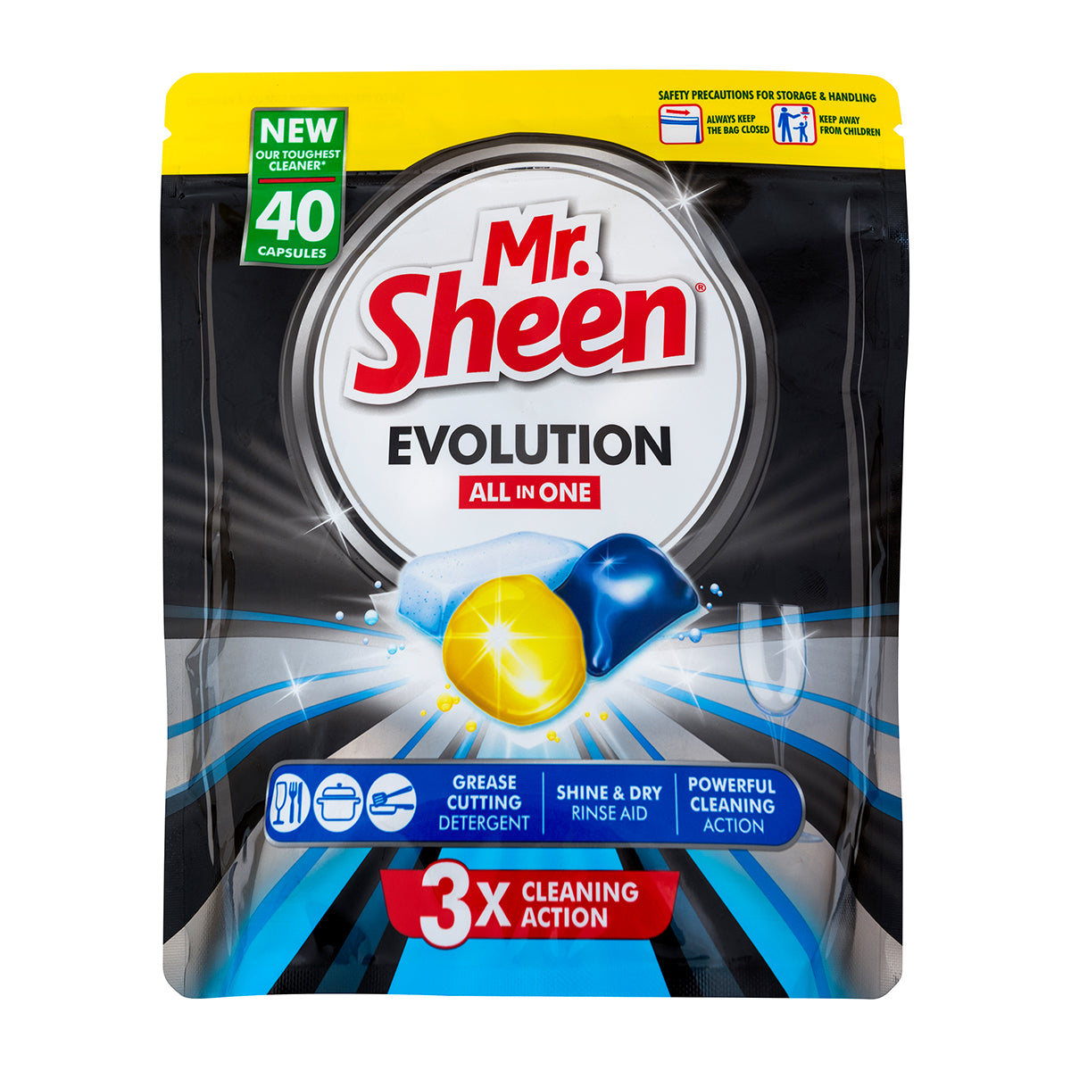 Mr Sheen Dishwasher Evolution Capsules 40 Units