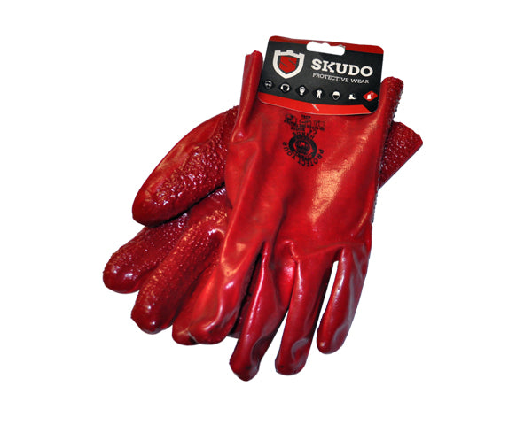 Skudo Gloves Heavy Duty Rough Palm Open Cuff