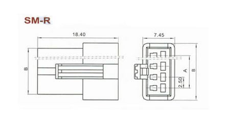 Housed Plug 2.54 Mm Pitch Butting Series Sm 2.54 3 R