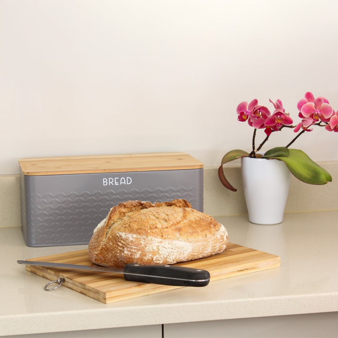 Bread Bin & 3 Pc Canister Set Monza
