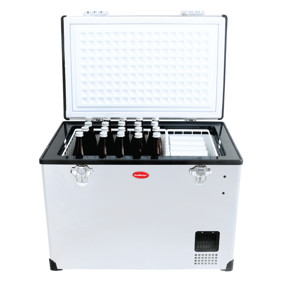 SnoMaster - 80L Single Compartment Portable Fridge/Freezer AC/DC - Stainless Steel (SMDZ-CL80)