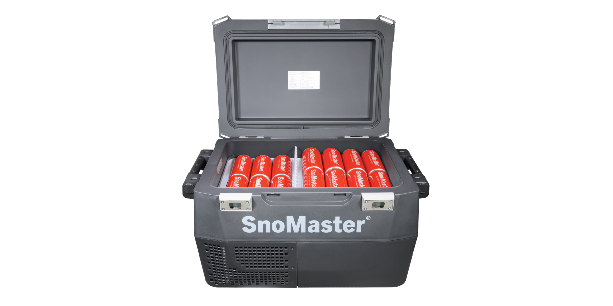 SnoMaster - 25.2L Plastic Portable Fridge/Freezer DC With 220V Power Adapter - Grey