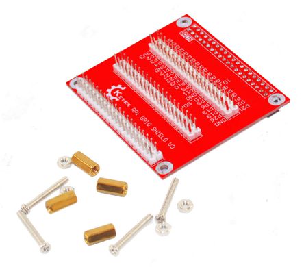 R Pi Gpio Shield V3 Expansion Board Red Smp0048