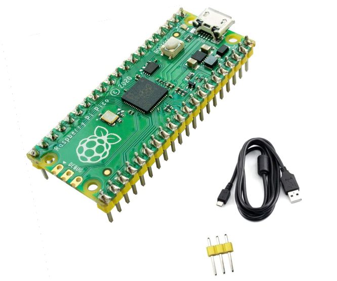 Raspberry Pi Pico W/Rear Soldered Header + Cable Smp0097