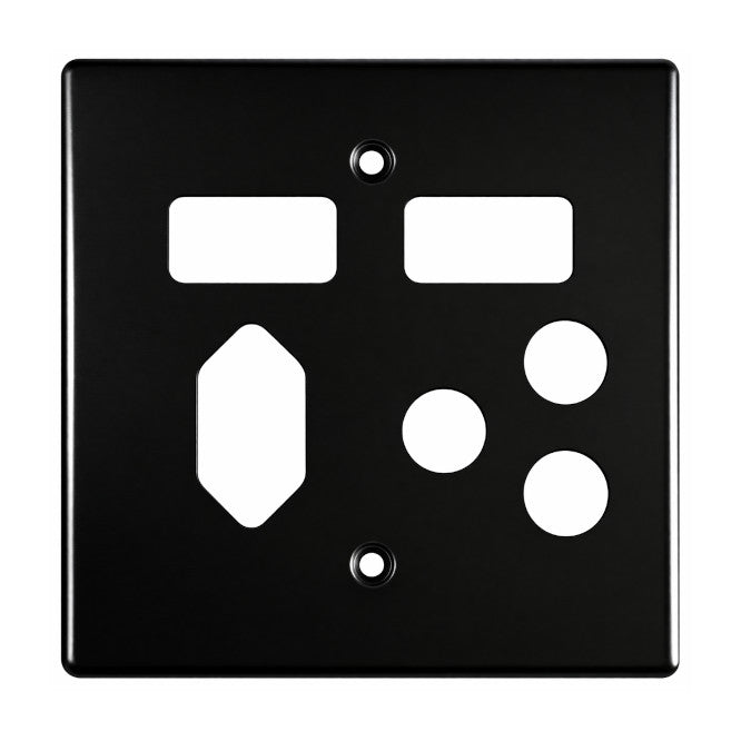 Socket Mains 16 A Black Cover 6859/008/6529/108