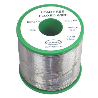 Solder Wire Lead Free, 2.4% Flux 0.5mm 500g/Roll Sac 0305