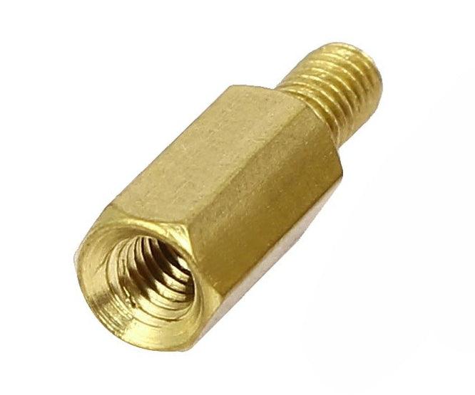 Spacer Unplated Brass M/F M3x10mm V6257 C Up - Livestainable.co.za