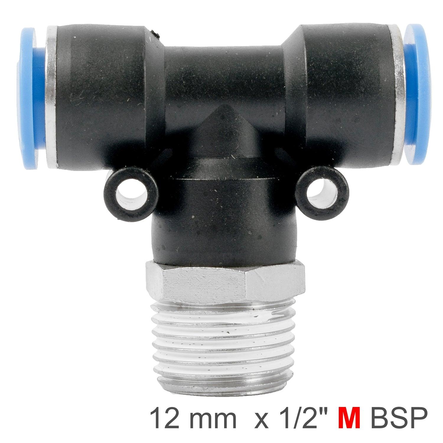 Pu Hose Fitting Tee 12 Mm 1/2 M - Livestainable.co.za