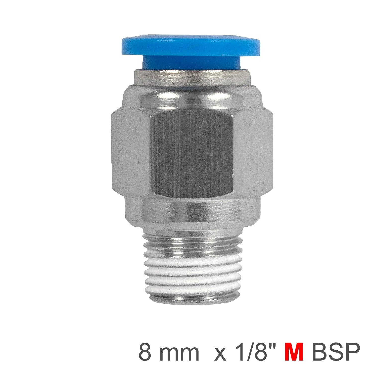 Pu Hose Fitting Straight Stud 8 Mm 1/8 M - Livestainable.co.za