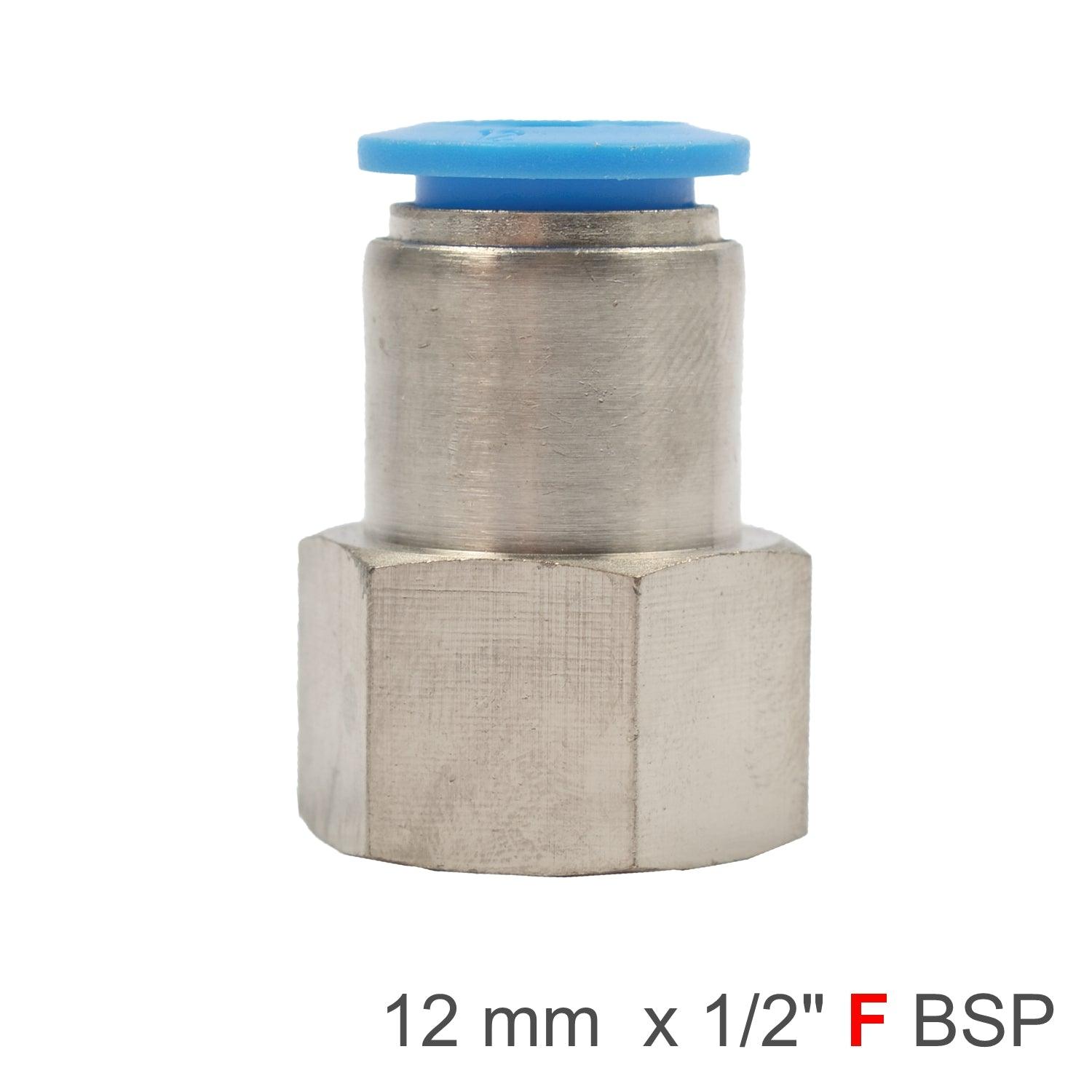 Pu Hose Fitting Straight Stud 12 Mm 1/2 F - Livestainable.co.za