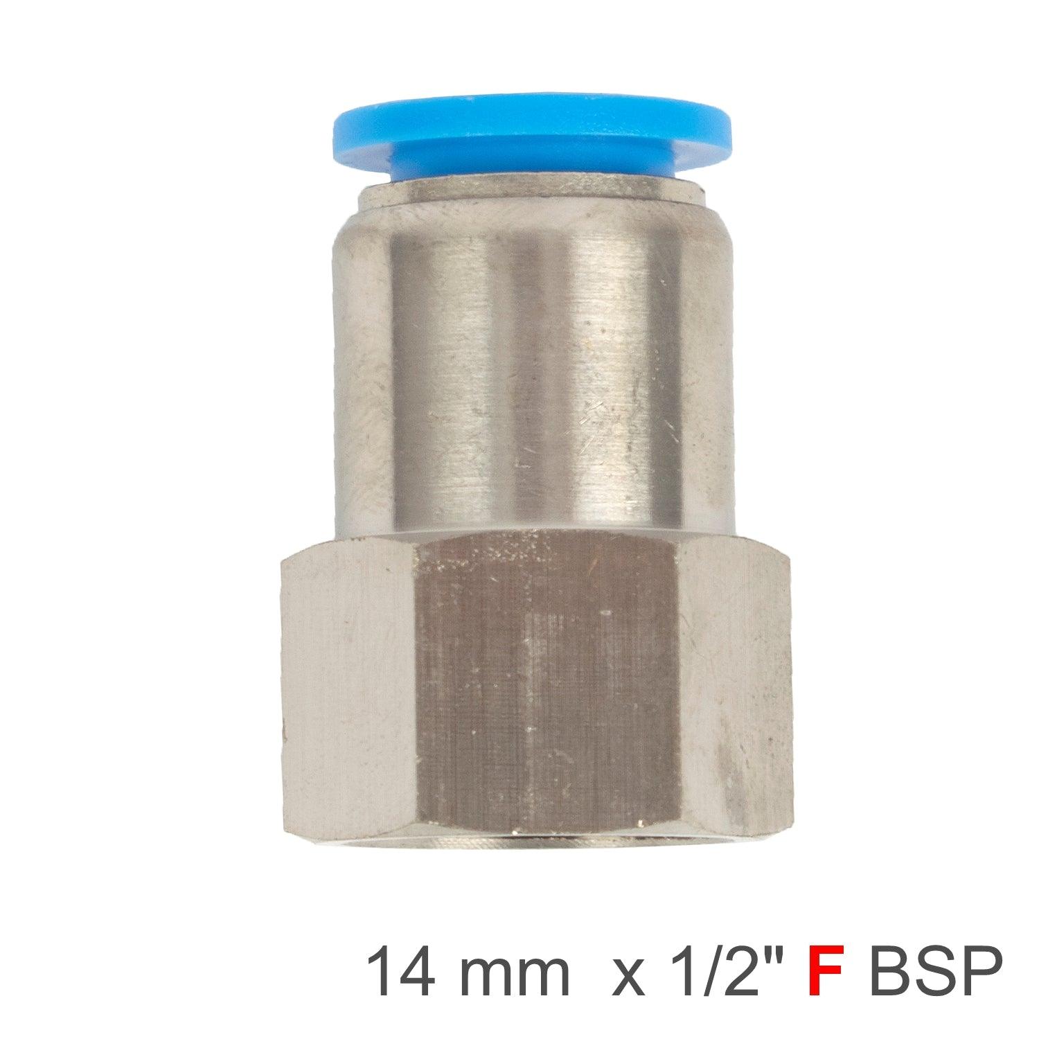 Pu Hose Fitting Straight Stud 14 Mm 1/2 F - Livestainable.co.za