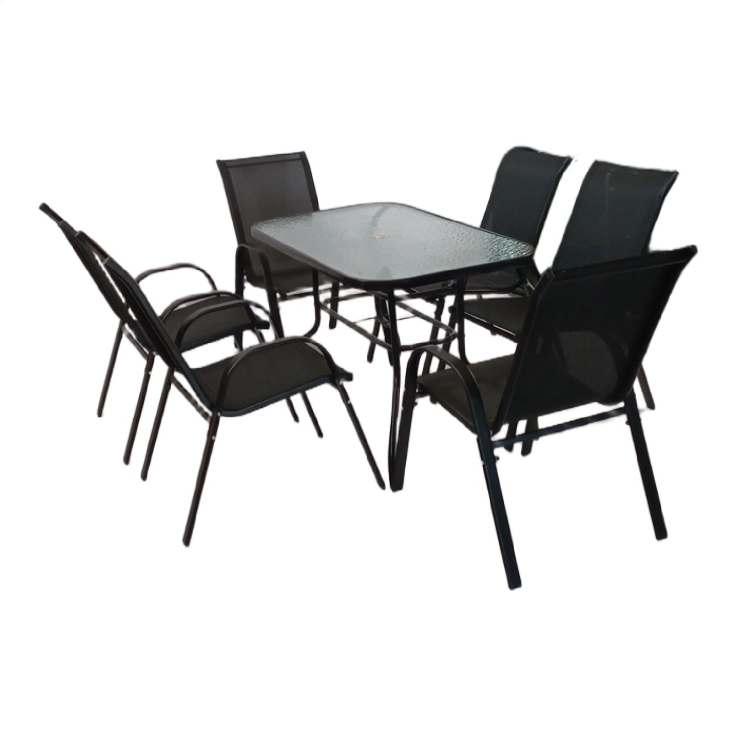 Seagull 7 Piece Steel Patio Set
Consists Of: 6 X Steel Patio Chairs (Spf Kdc 6) + 1 X 150cm Steel/Glass Top Rectangular Table (Spf Tab150)