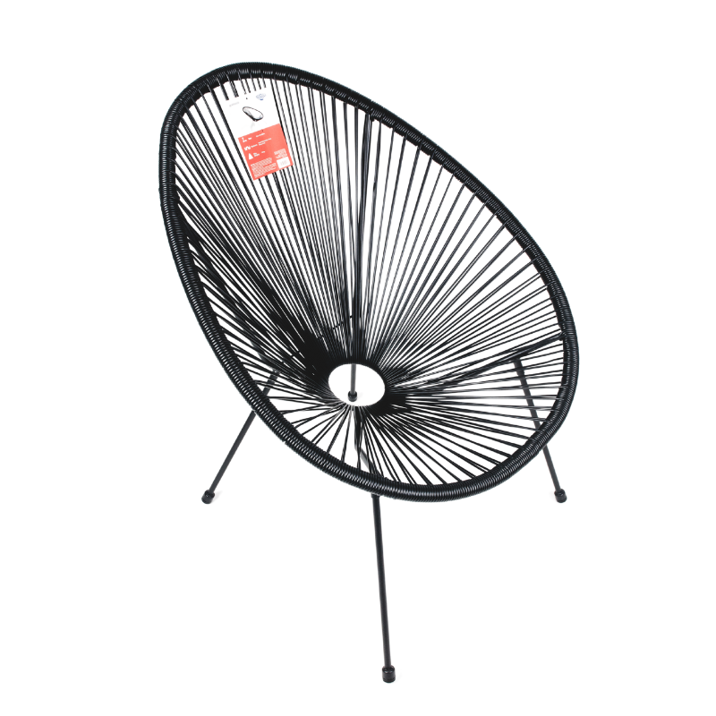 Acapulco Deluxe Chair
String Chair: 72.5 X76 X88 Cm
Steel And Pe Rattan
Pe Round Rattan Dia 4 Mm