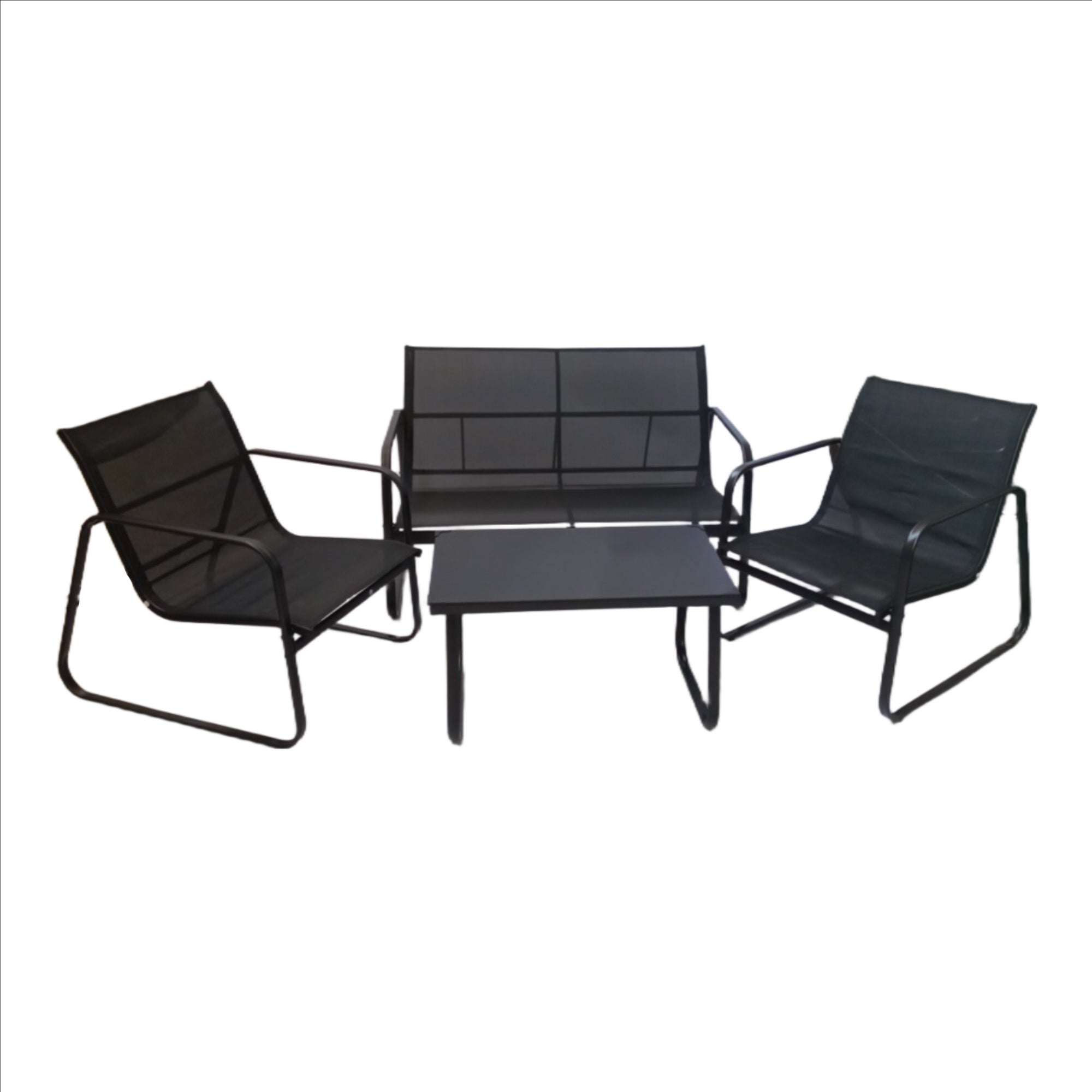 Seagull Conversation 2 Textilene Patio Set 4 Pcs
Single Chair: 61x79x75cm
Double Chair: 114.5x79x75cm
Table: 75x45x42cm