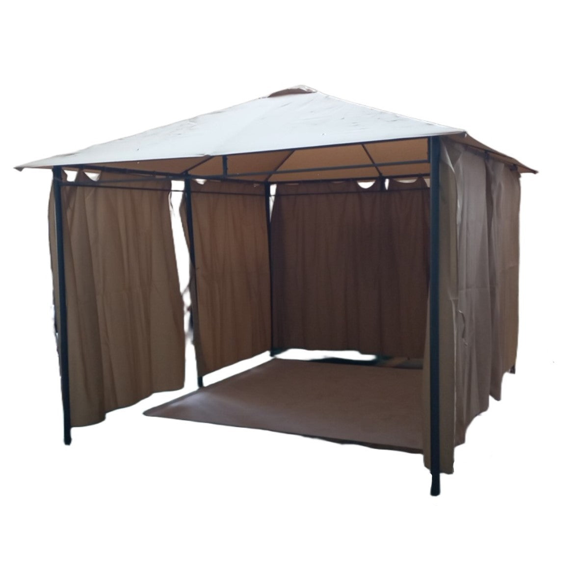 Seagull 3 X4 M Garden Pavillion W/Side Wall Grey