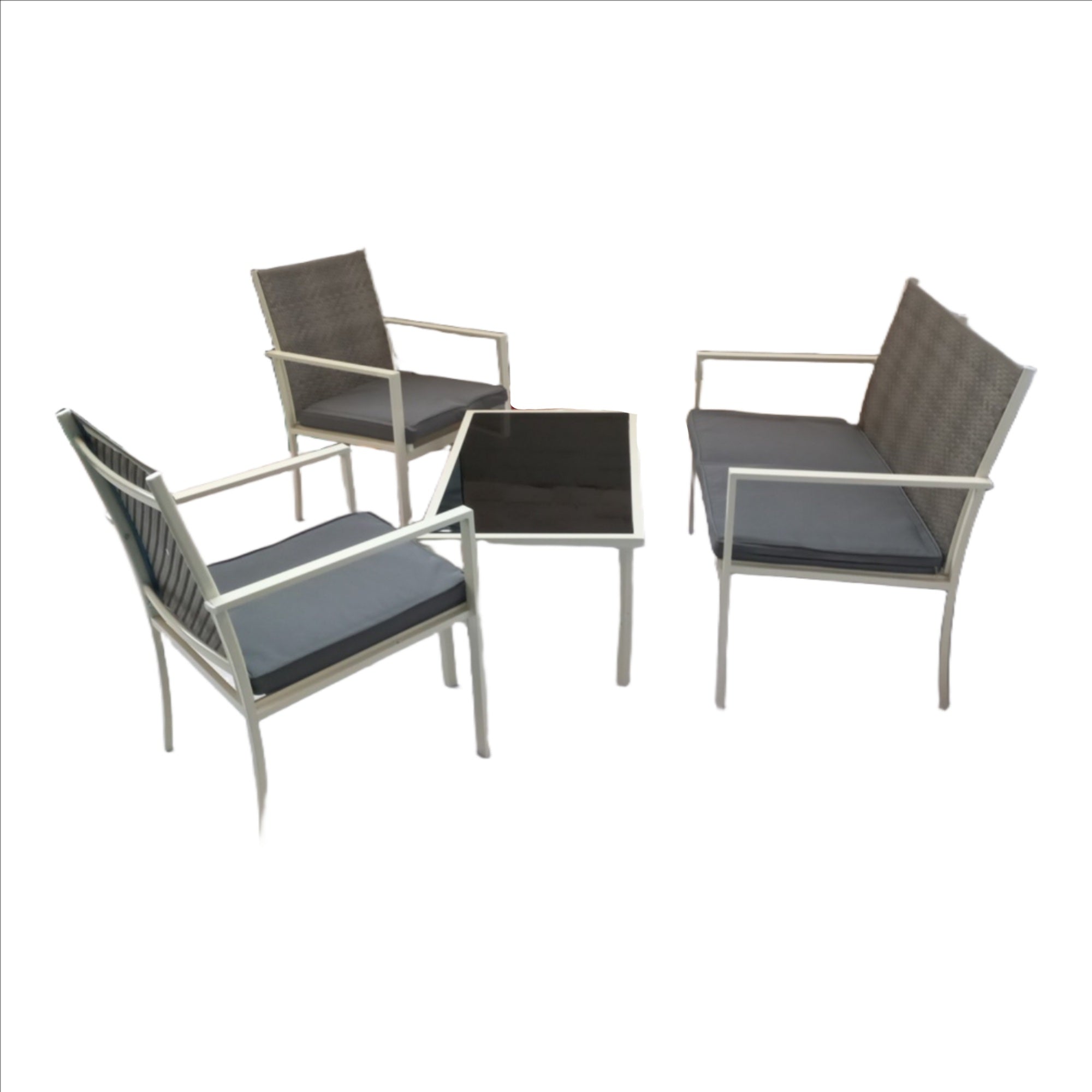 Seagull Palermo Rattan 4 Pc Patio Set White
Single Chair: 55.5 X66.5 X85 Cm
Double Chair: 102 X66.5 X85 Cm
Table: 94.5 X54.5 X43.5 Cm
Frame: Steel, Fabric: 180g Polyester
Material: Wicker, 5 Cm Grey Seat Cushion
Table Top With 5 Mm Glass
Machine Weaved...