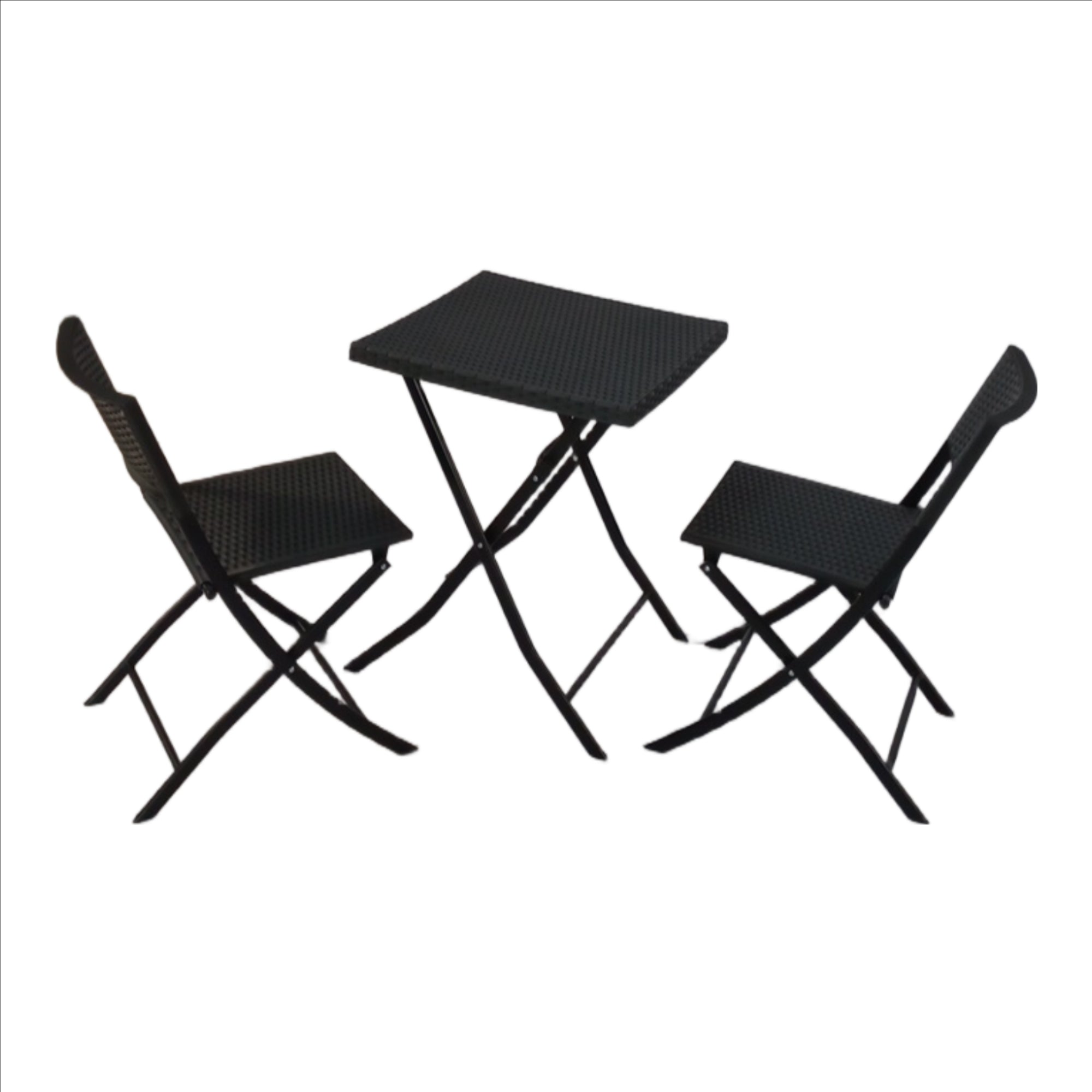 Seagull Panama Rattan 3 Piece Set Injection Moulded Set
Chair: 45x57x81 Cm Table: 58x58x70 Cm Frame: Steel Material: Plastic