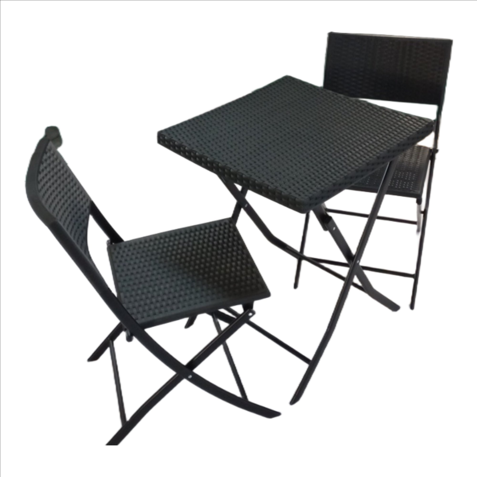 Seagull Panama Rattan 3 Piece Set Injection Moulded Set
Chair: 45x57x81 Cm Table: 58x58x70 Cm Frame: Steel Material: Plastic