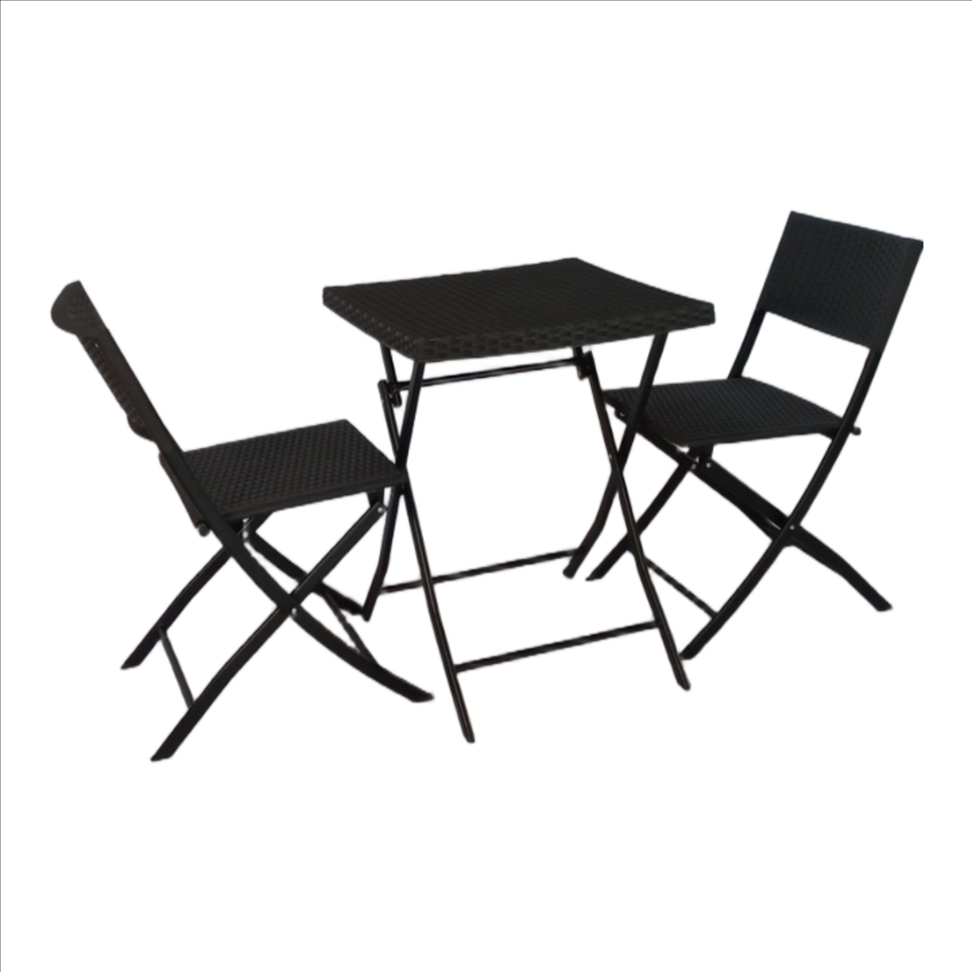 Seagull Panama Rattan 3 Piece Set Injection Moulded Set
Chair: 45x57x81 Cm Table: 58x58x70 Cm Frame: Steel Material: Plastic