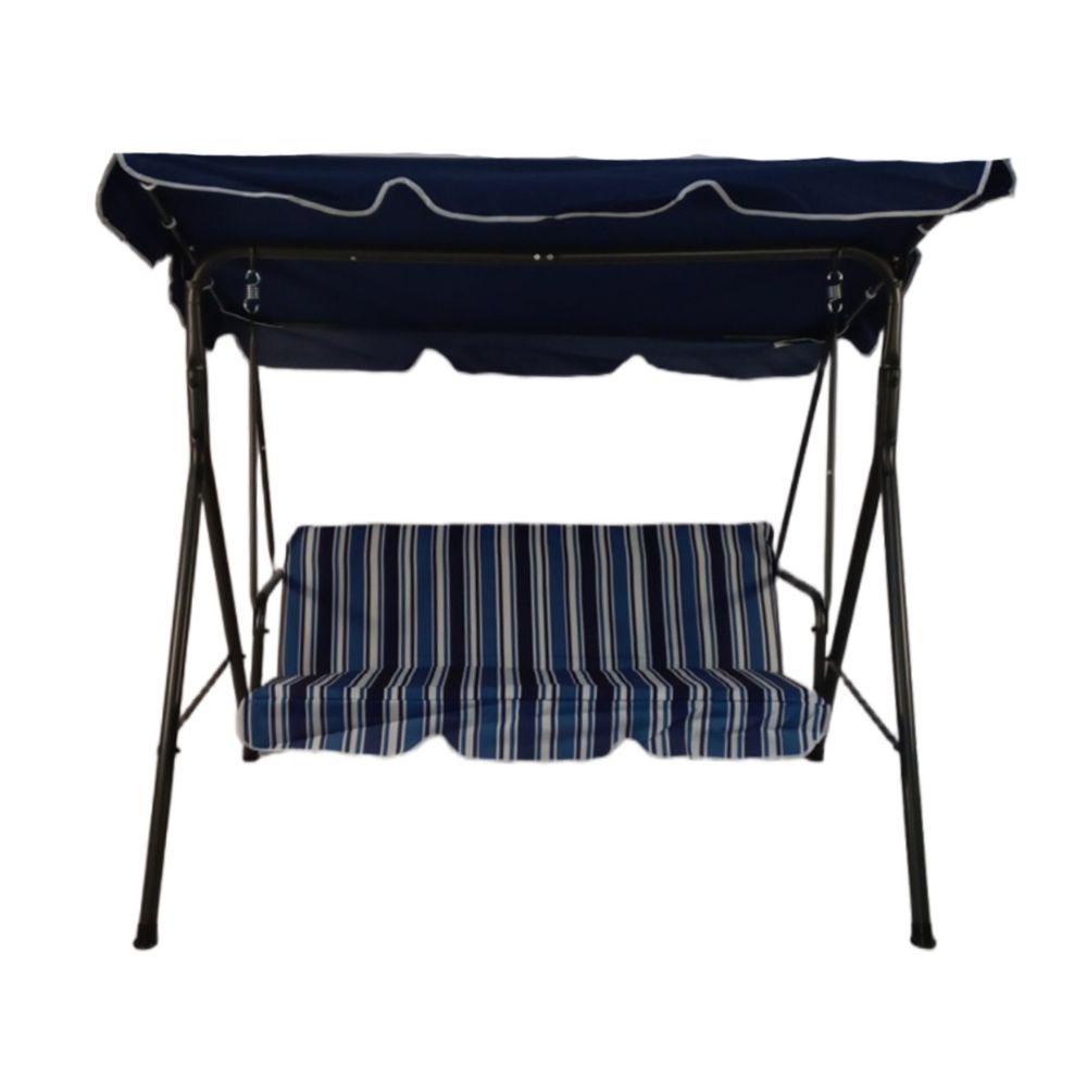 Seagull Chill Out Garden Swing
Dark Grey Steel Frame Fabric Polyester Blue Stripe