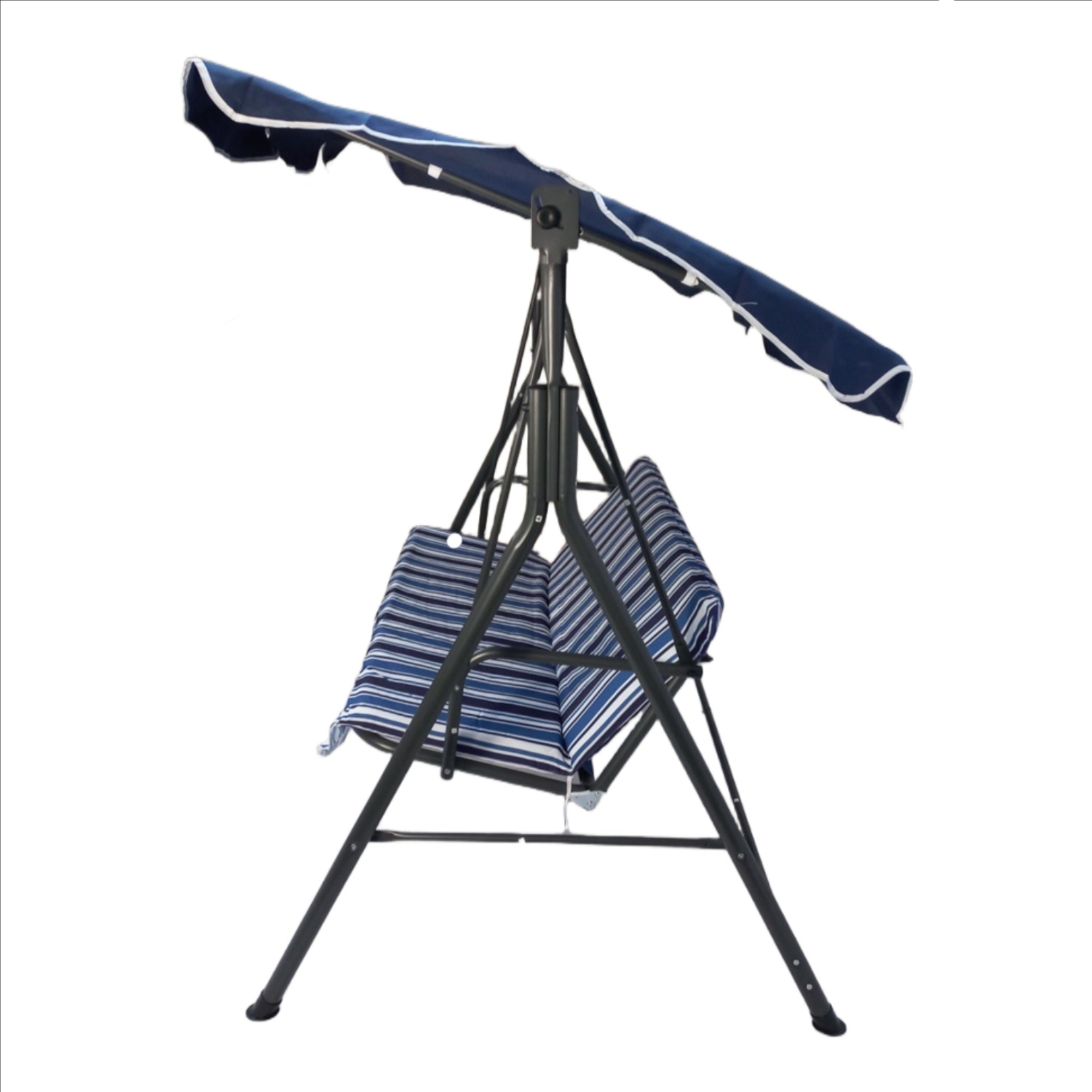 Seagull Chill Out Garden Swing
Dark Grey Steel Frame Fabric Polyester Blue Stripe