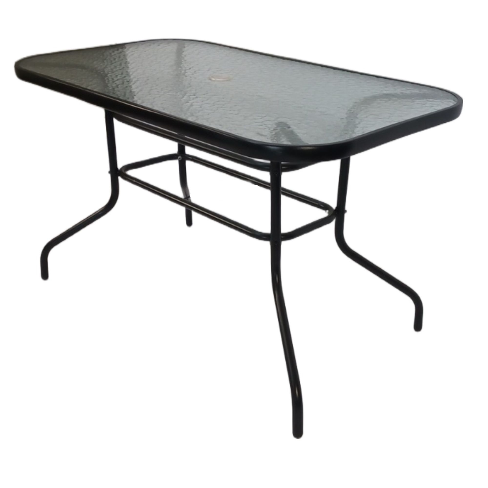Seagull Table 150 Cm 
Size:L150*W90*H70 Cm,Steel 42*14mm, 5 Mm Tempered Glass Top
Colour: Graphite