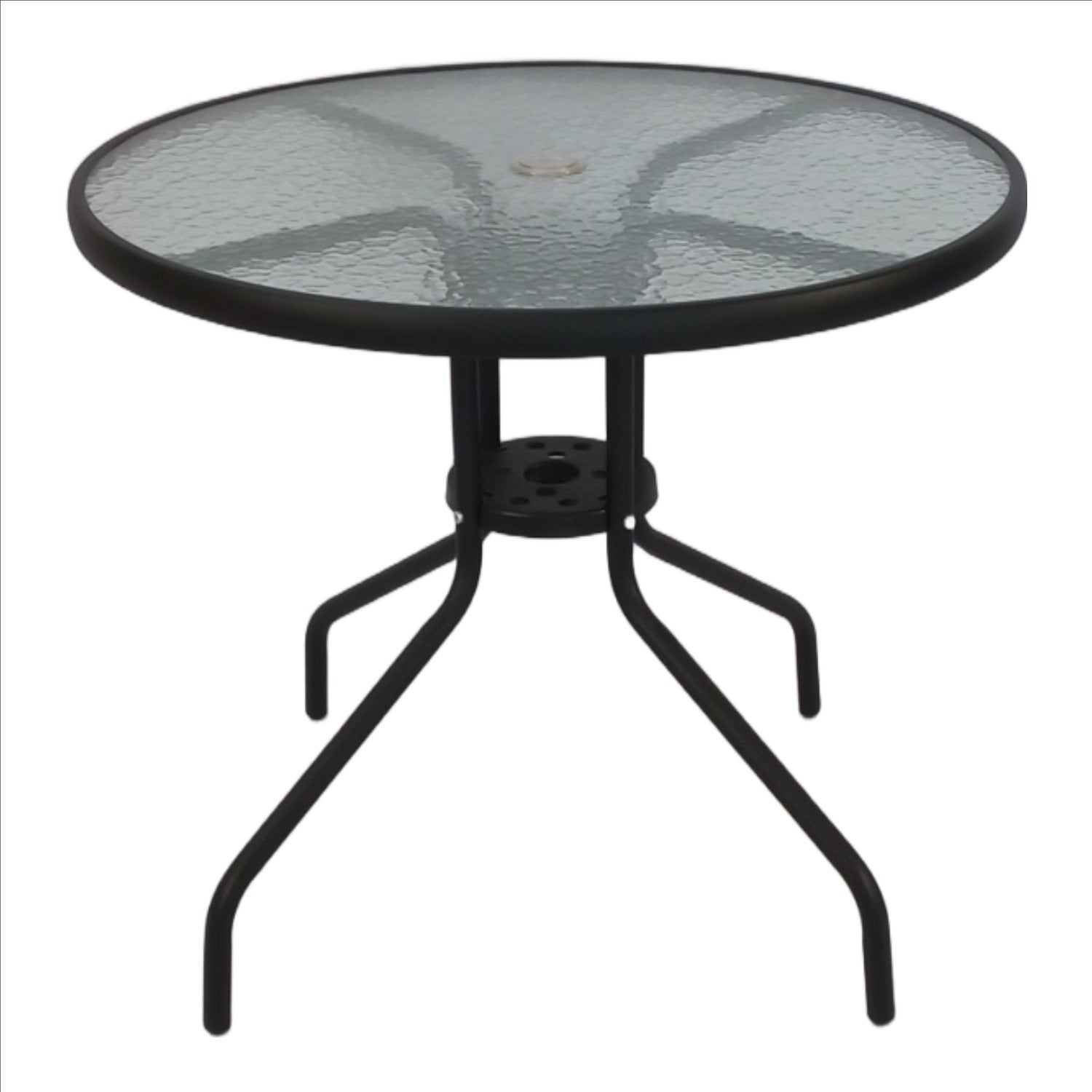 Seagull Table 60 Cm 
Size:D60*H70 Cm,Steel 22 Mm, 5 Mm Tempered Glass Top
Colour: Graphite