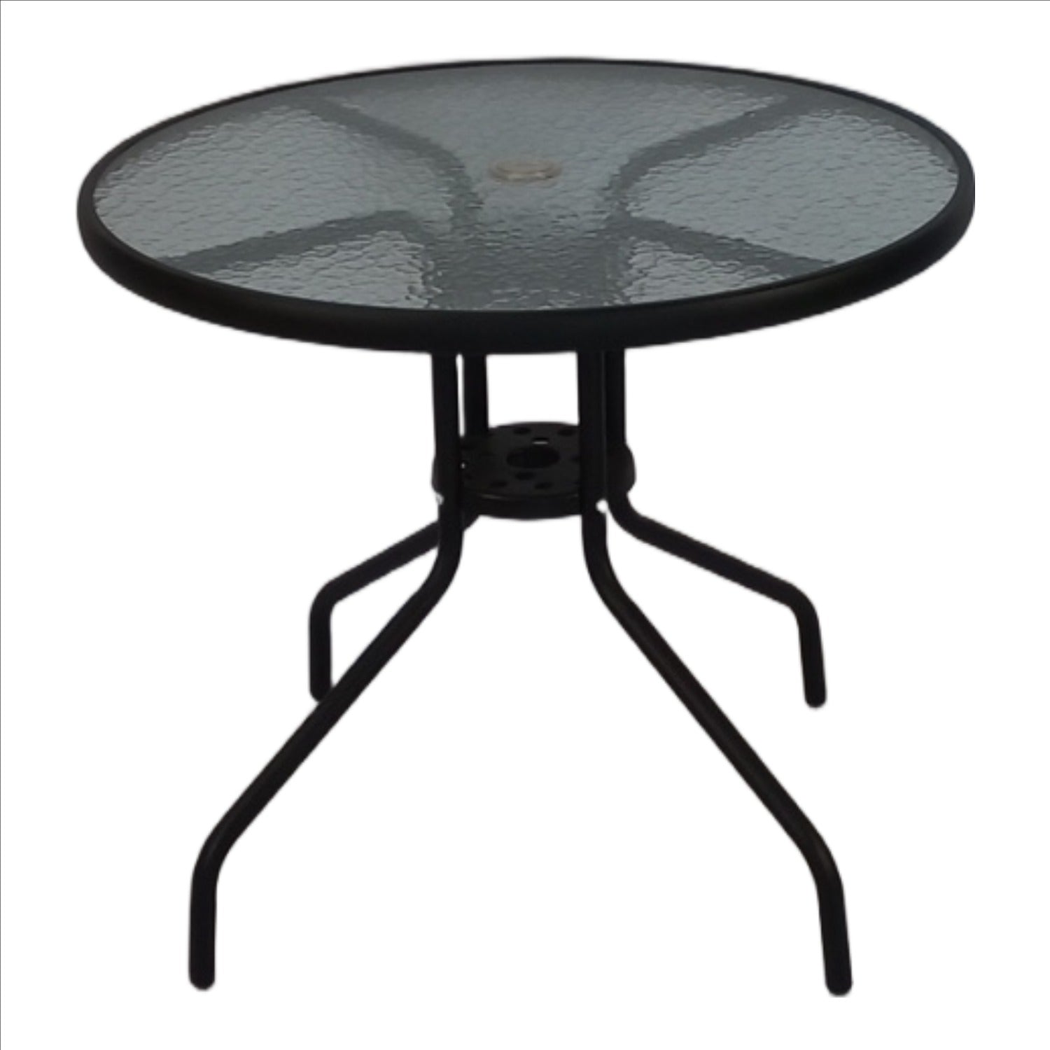 Seagull Table 60 Cm 
Size:D60*H70 Cm,Steel 22 Mm, 5 Mm Tempered Glass Top
Colour: Graphite