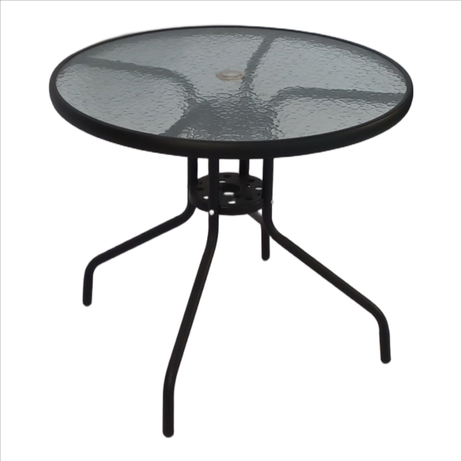 Seagull Table 60 Cm 
Size:D60*H70 Cm,Steel 22 Mm, 5 Mm Tempered Glass Top
Colour: Graphite