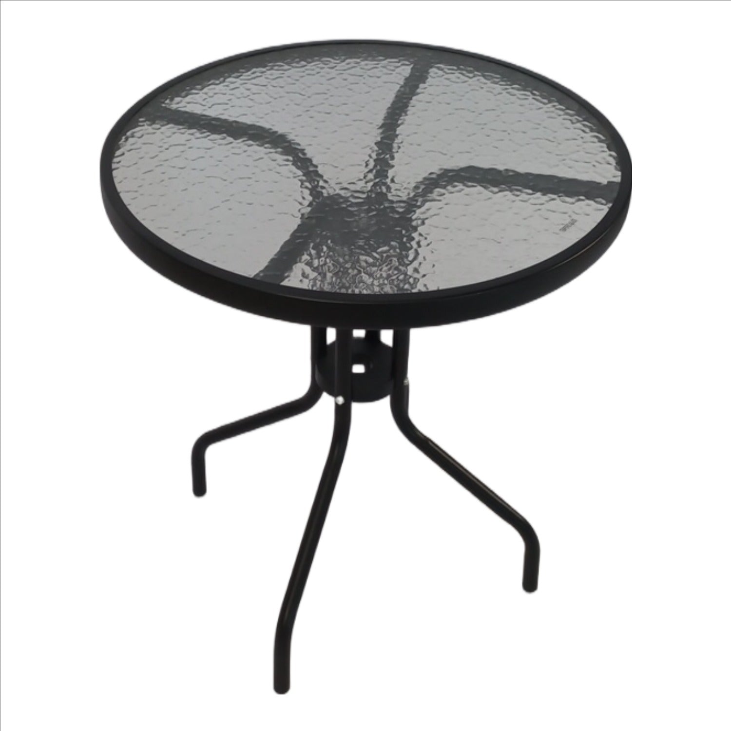 Seagull Table 80 Cm 
Size:D80*H70 Cm,Steel 25*0.8 Mm, 5 Mm Tempered Glass Top Colour: Graphite