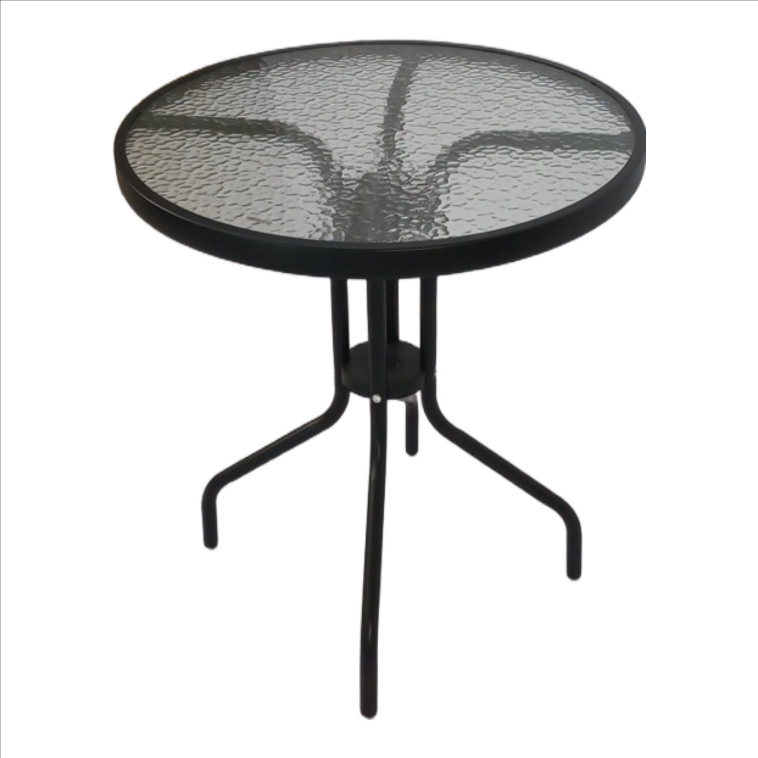 Seagull Table 80 Cm 
Size:D80*H70 Cm,Steel 25*0.8 Mm, 5 Mm Tempered Glass Top Colour: Graphite