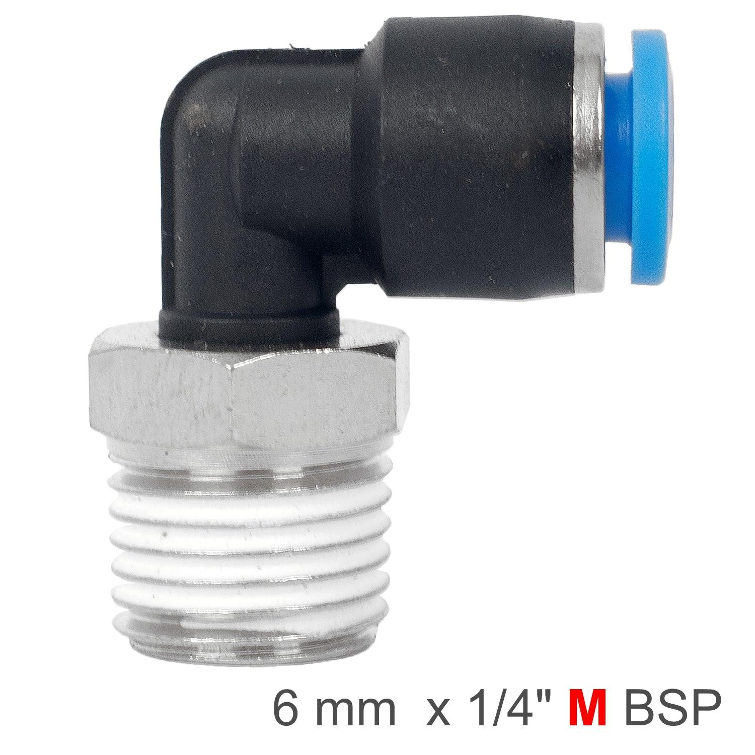 Elbow 6 Mm 1/4 M Pu Hose Fitting - Livestainable.co.za