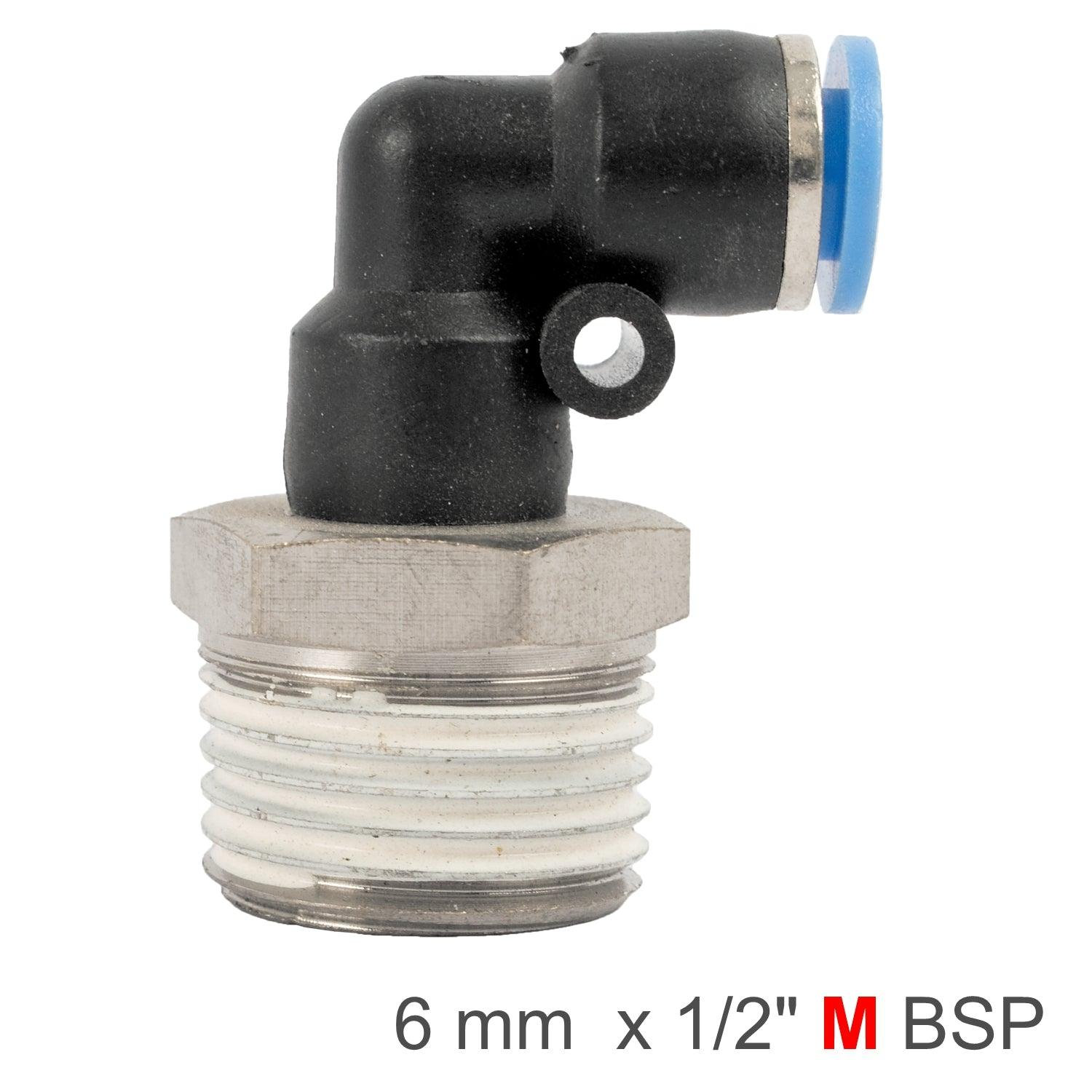 Elbow 6 Mm 1/2 M Pu Hose Fitting - Livestainable.co.za