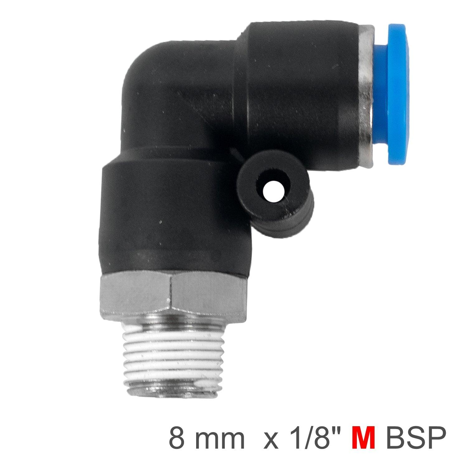 Elbow 8 Mm 1/8 M Pu Hose Fitting - Livestainable.co.za