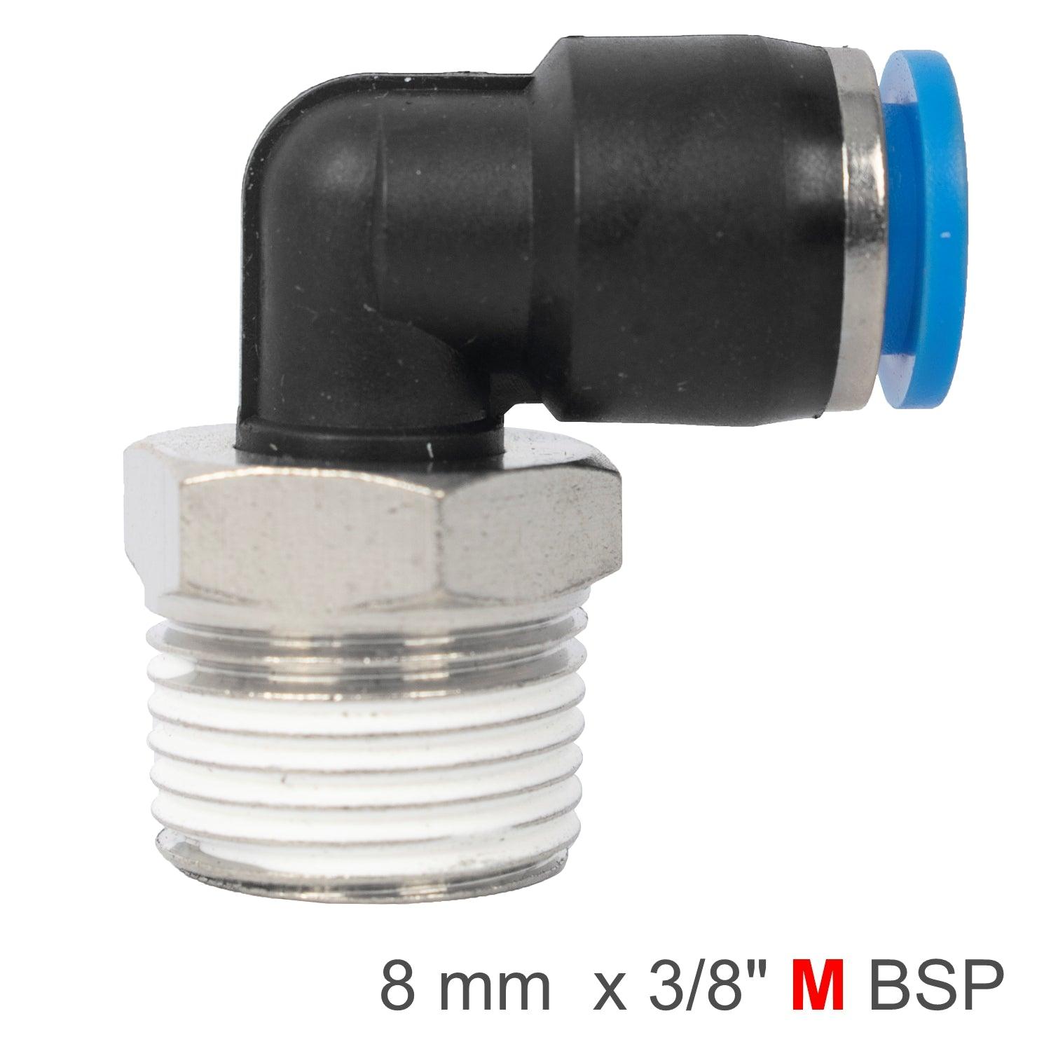 Elbow 8 Mm 3/8 M Pu Hose Fitting - Livestainable.co.za