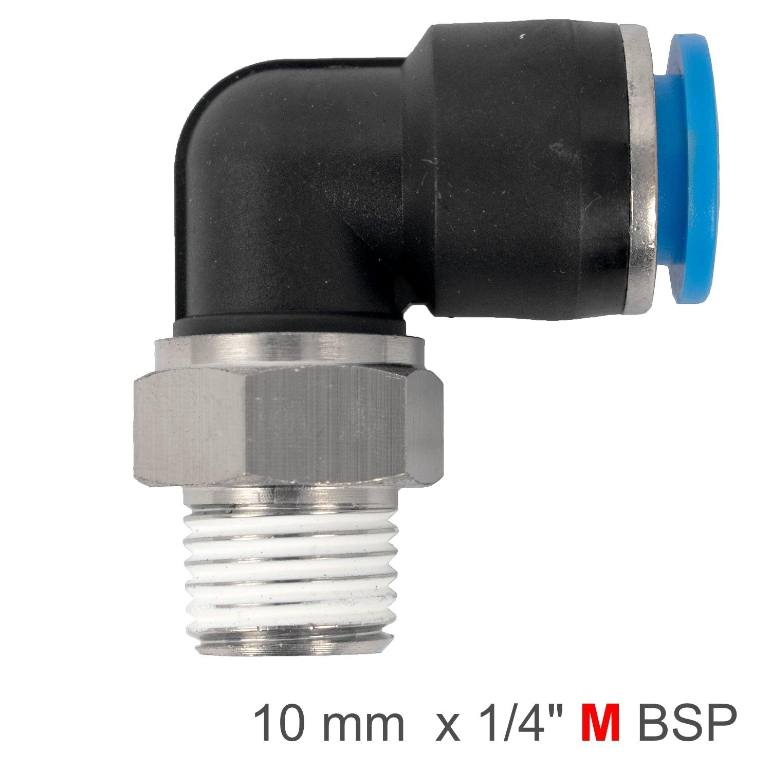 Pu Hose Fitting Elbow 10 Mm 1/4 M - Livestainable.co.za