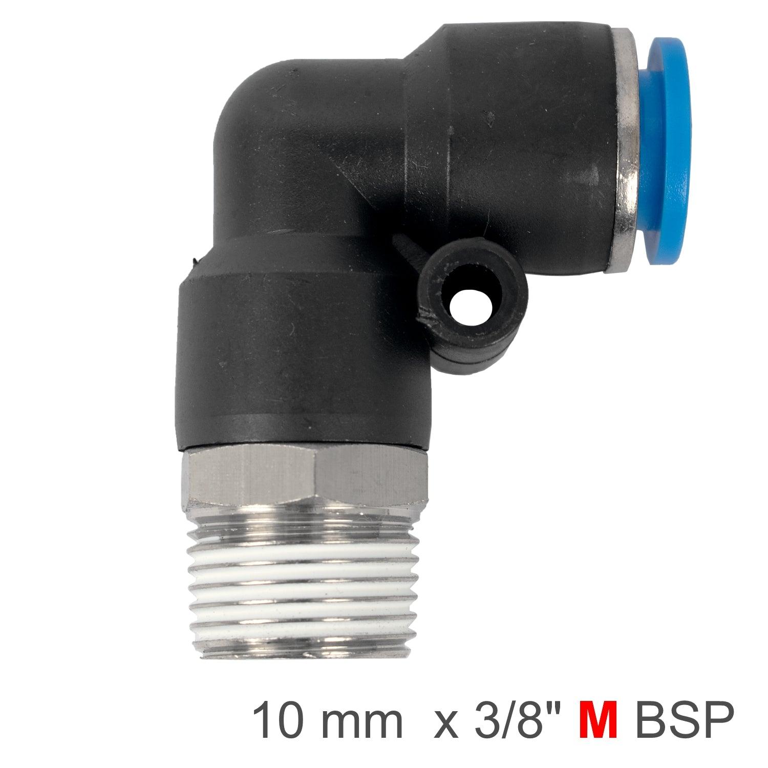 Pu Hose Fitting Elbow 10 Mm 3/8 M - Livestainable.co.za