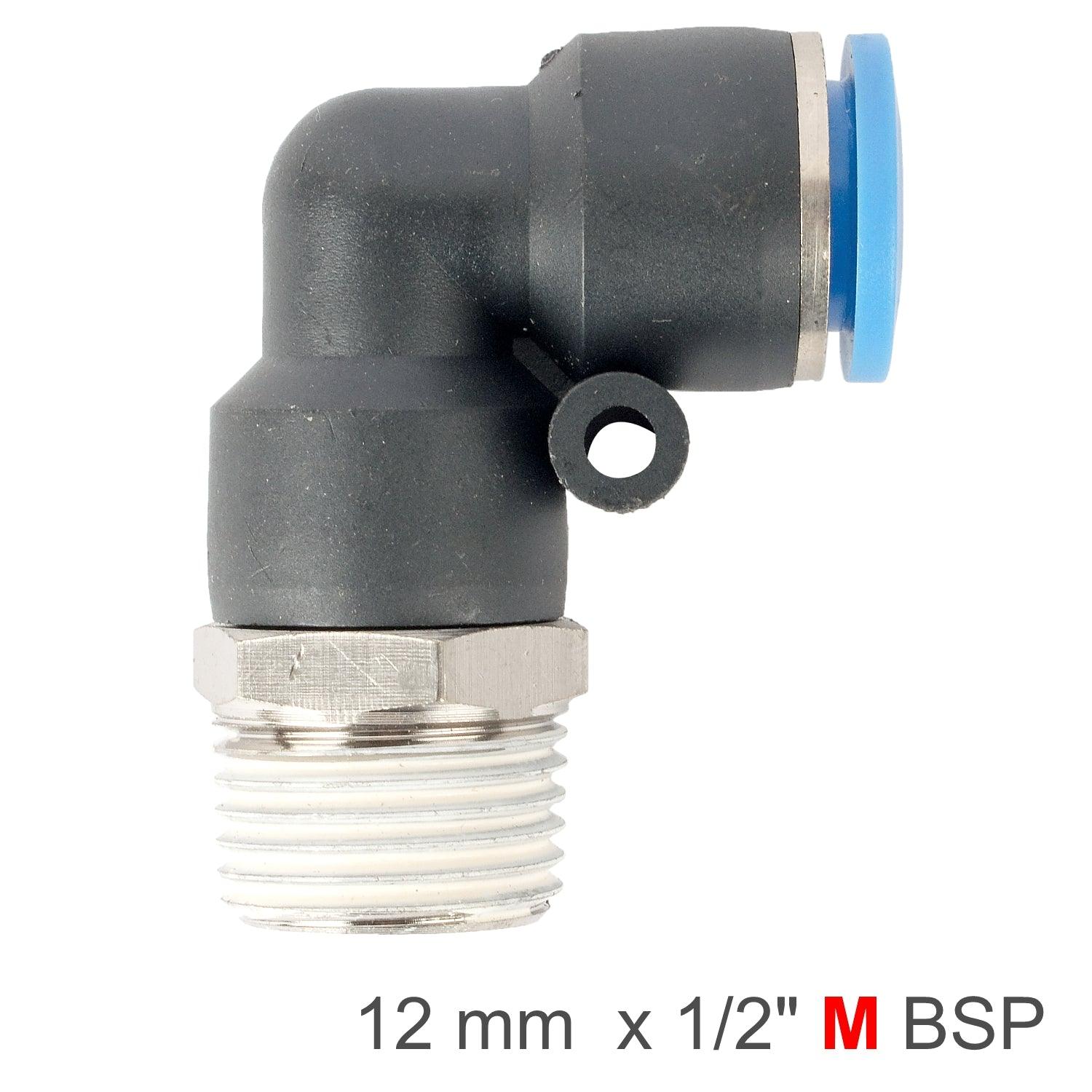 Elbow 12 Mm 1/2 M Pu Hose Fitting - Livestainable.co.za